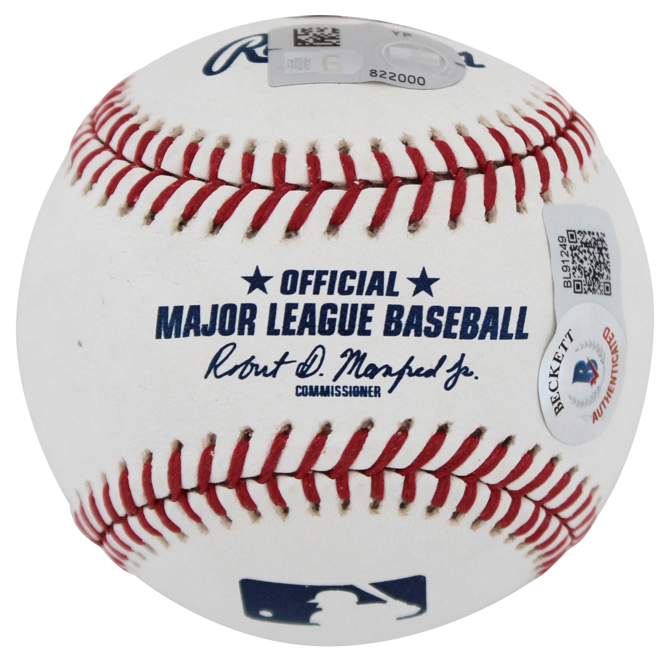 Rangers Adolis Garcia Authentic Signed Oml Baseball Autographed Fanatics & BAS