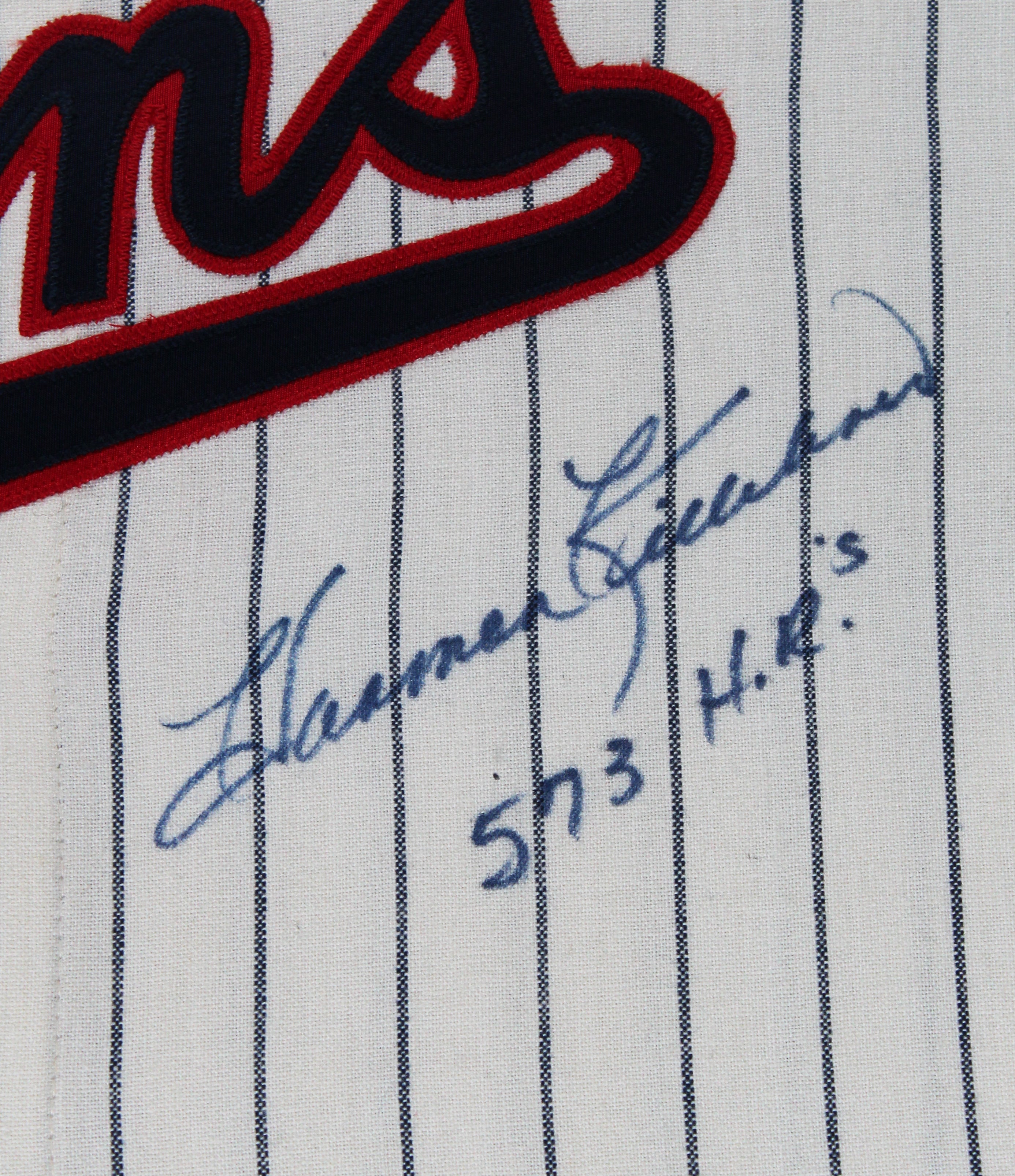 Twins Harmon Killebrew "573 HR's" Signed CC M&N Framed Jersey BAS #BD20023