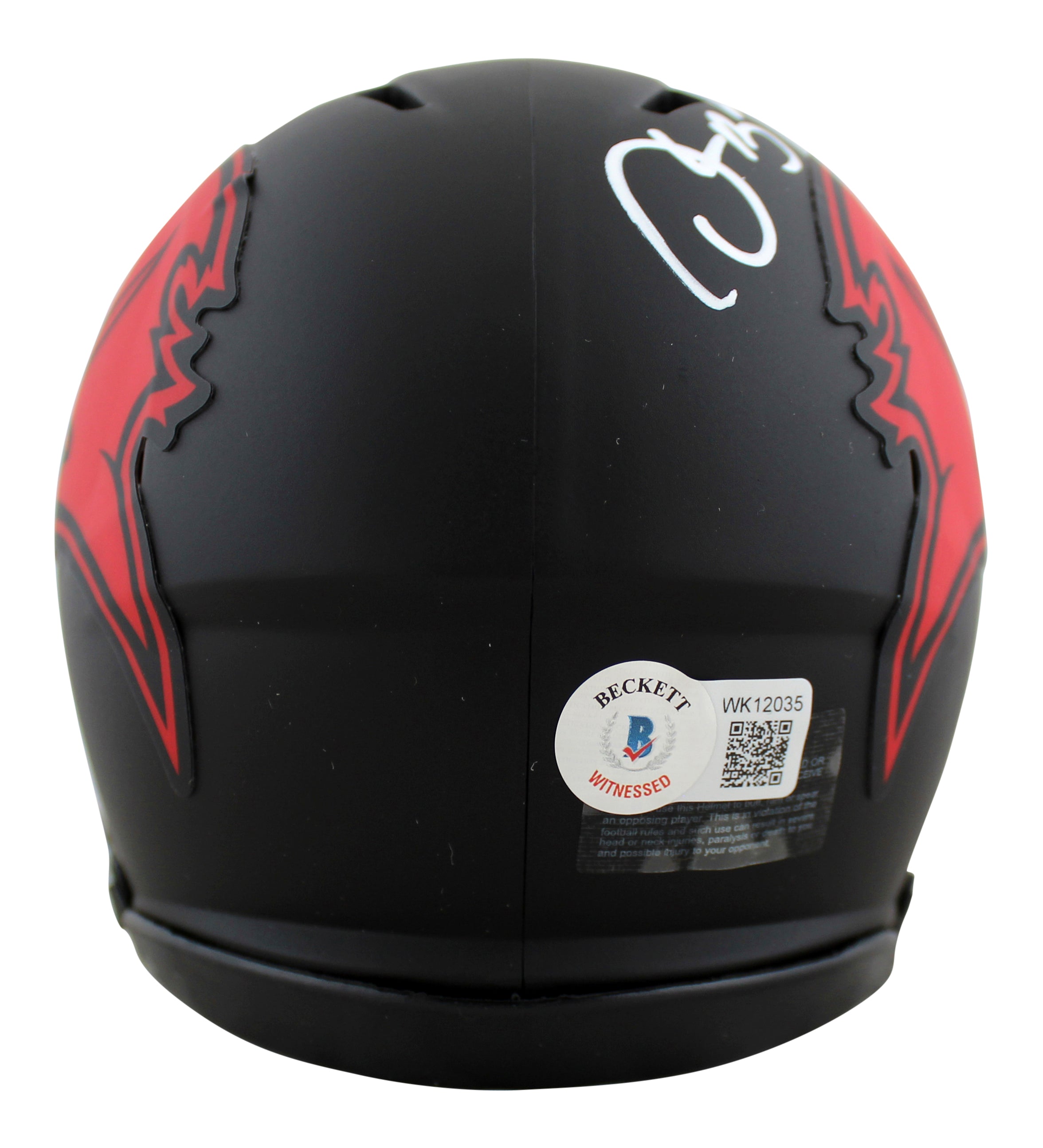 Buccaneers Derrick Brooks Signed Eclipse Speed Mini Helmet BAS Witnessed