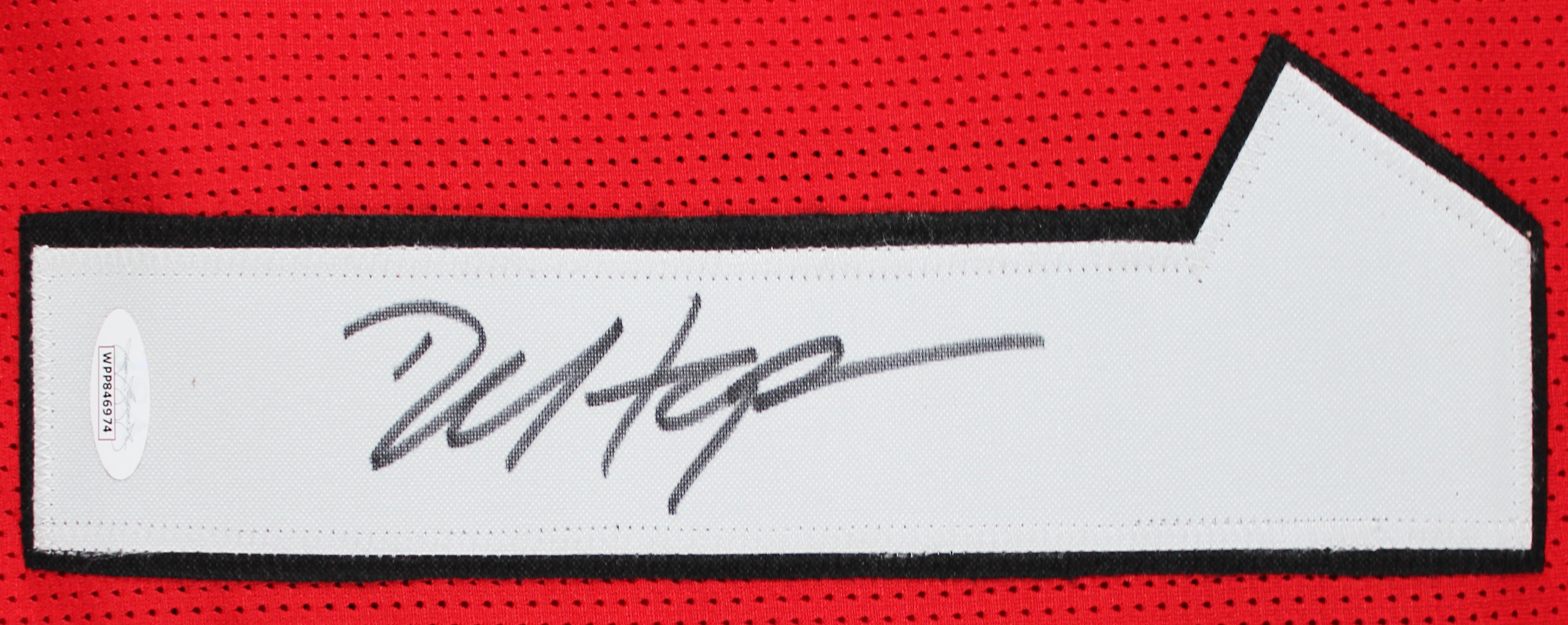 DeAndre Hopkins Authentic Signed Red Pro Style Jersey JSA Witness #WPP846974