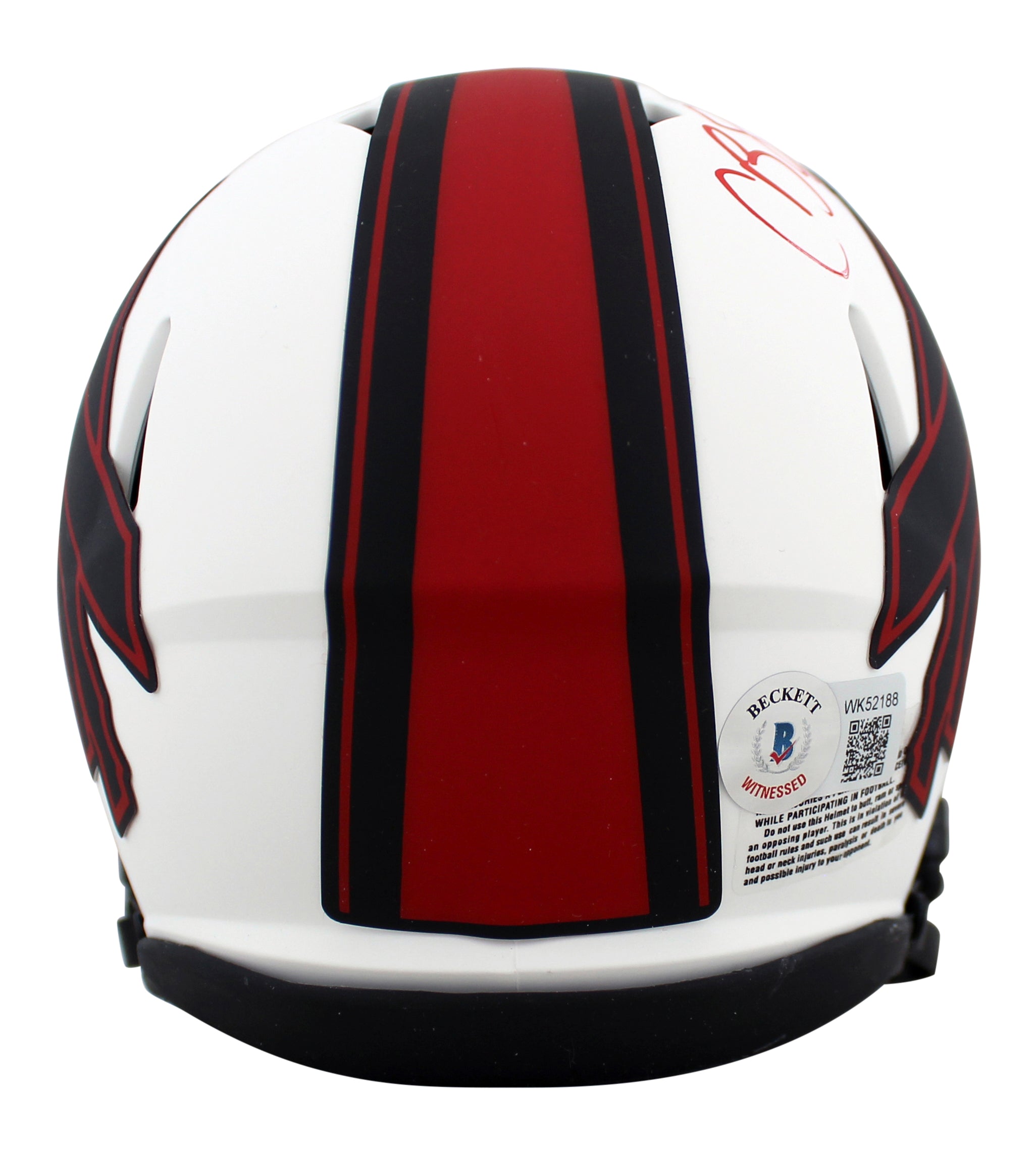 Bills Cole Beasley Authentic Signed Lunar Speed Mini Helmet BAS Witnessed