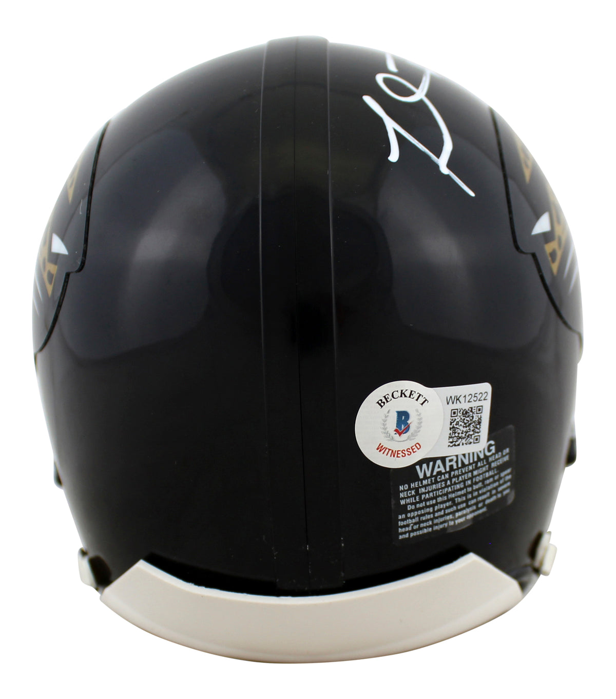 Jaguars Fred Taylor Authentic Signed 95-12 Throwback Rep Mini Helmet BAS Witness