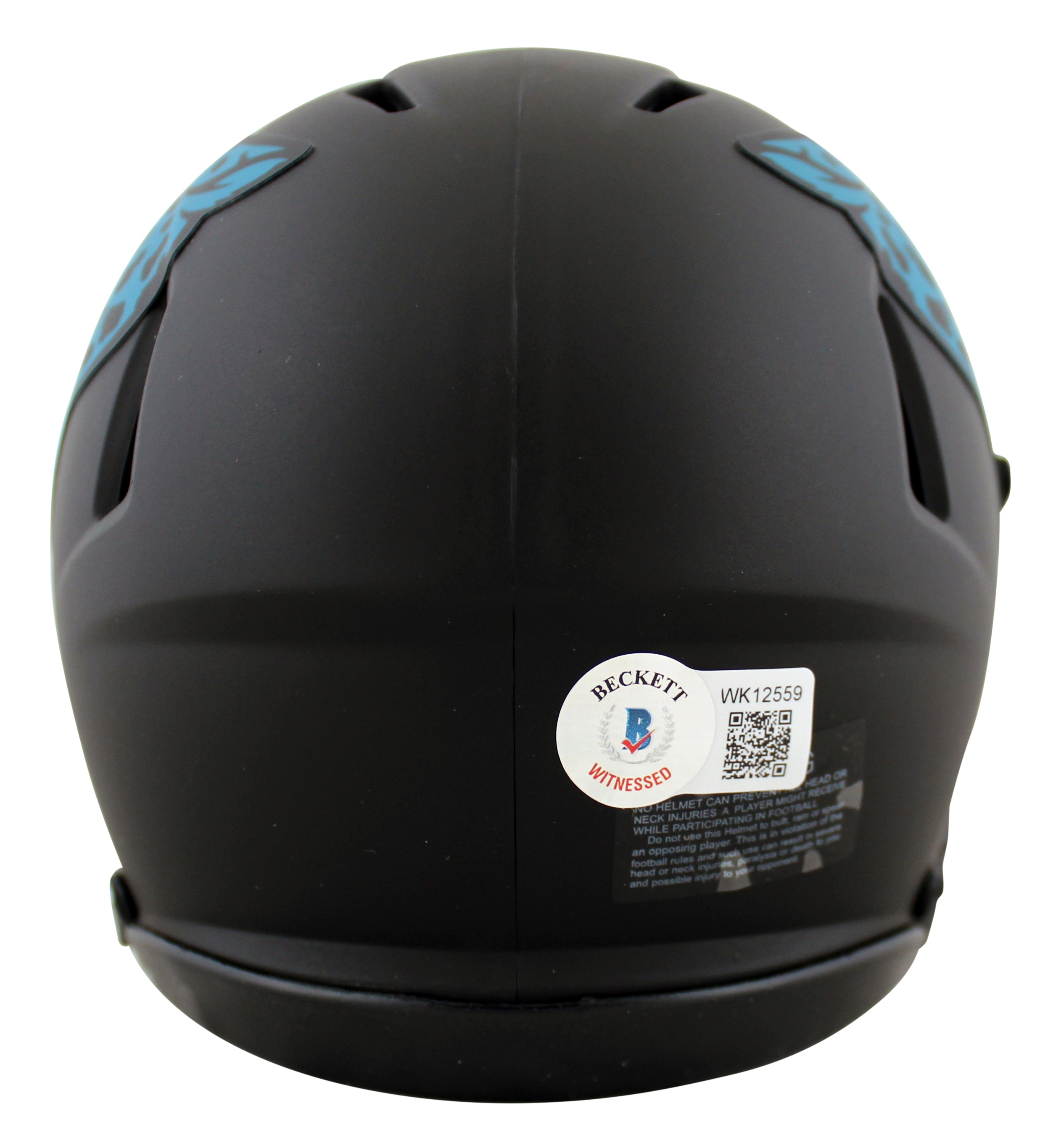 Jaguars Fred Taylor Authentic Signed Eclipse Speed Mini Helmet BAS Witnessed