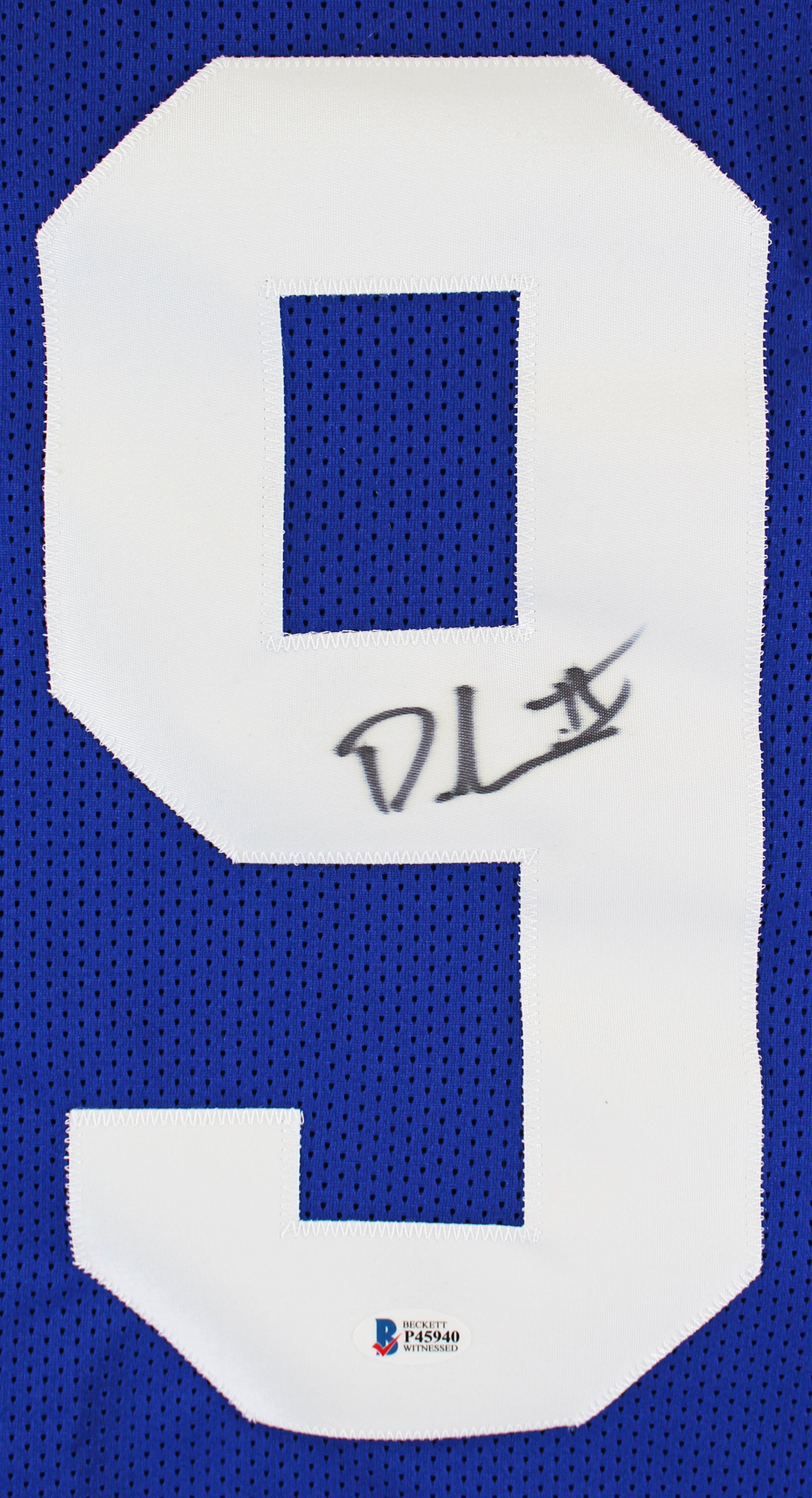 Dexter Lawrence Authentic Signed Blue Pro Style Jersey Autographed BAS Witnessed