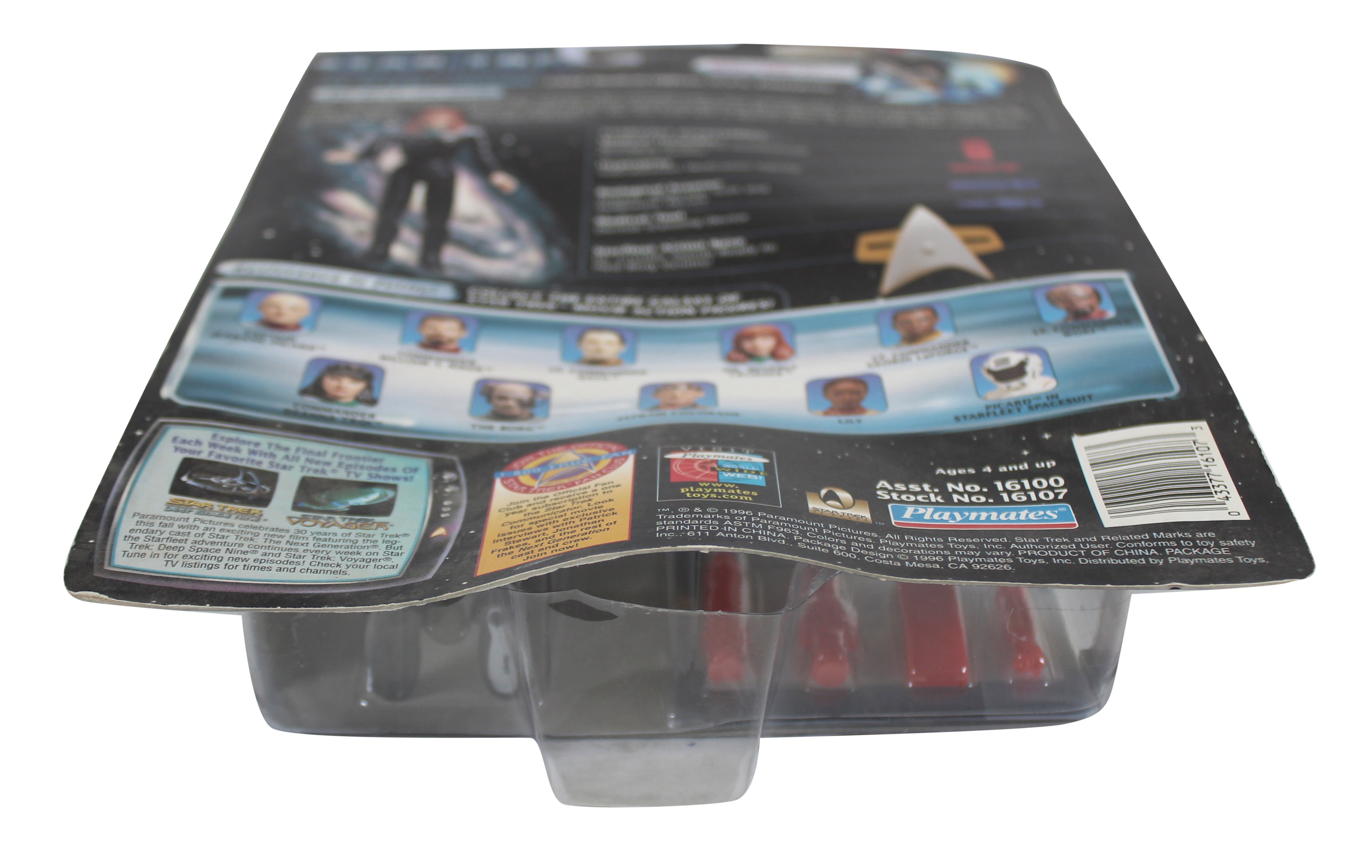 1996 Star Trek First Contact Playmates Action Figure Set (4) Un-signed