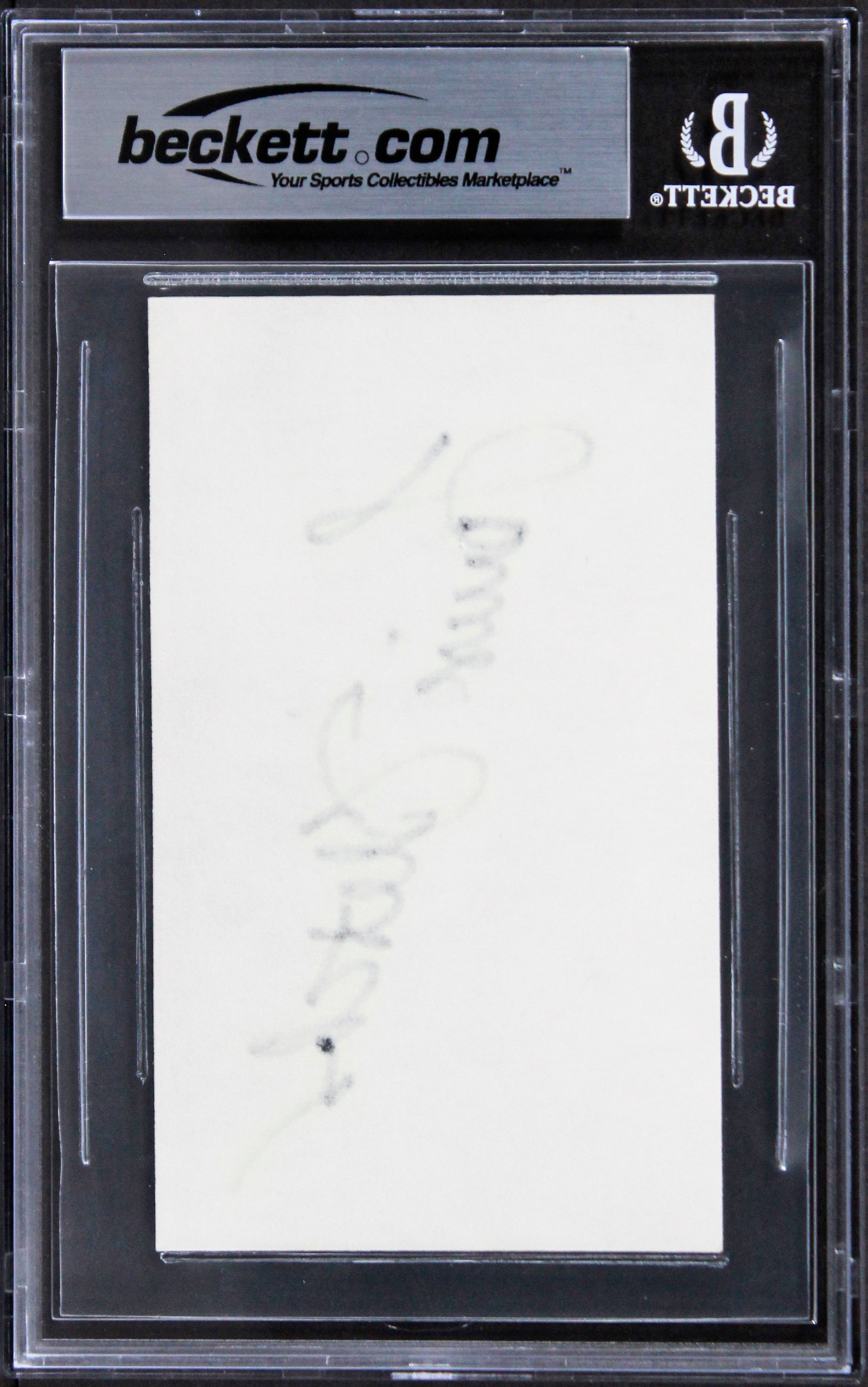 Louise Fletcher One Flew The Cookoo's Nest Signed 3x5 Index Card BAS Slabbed