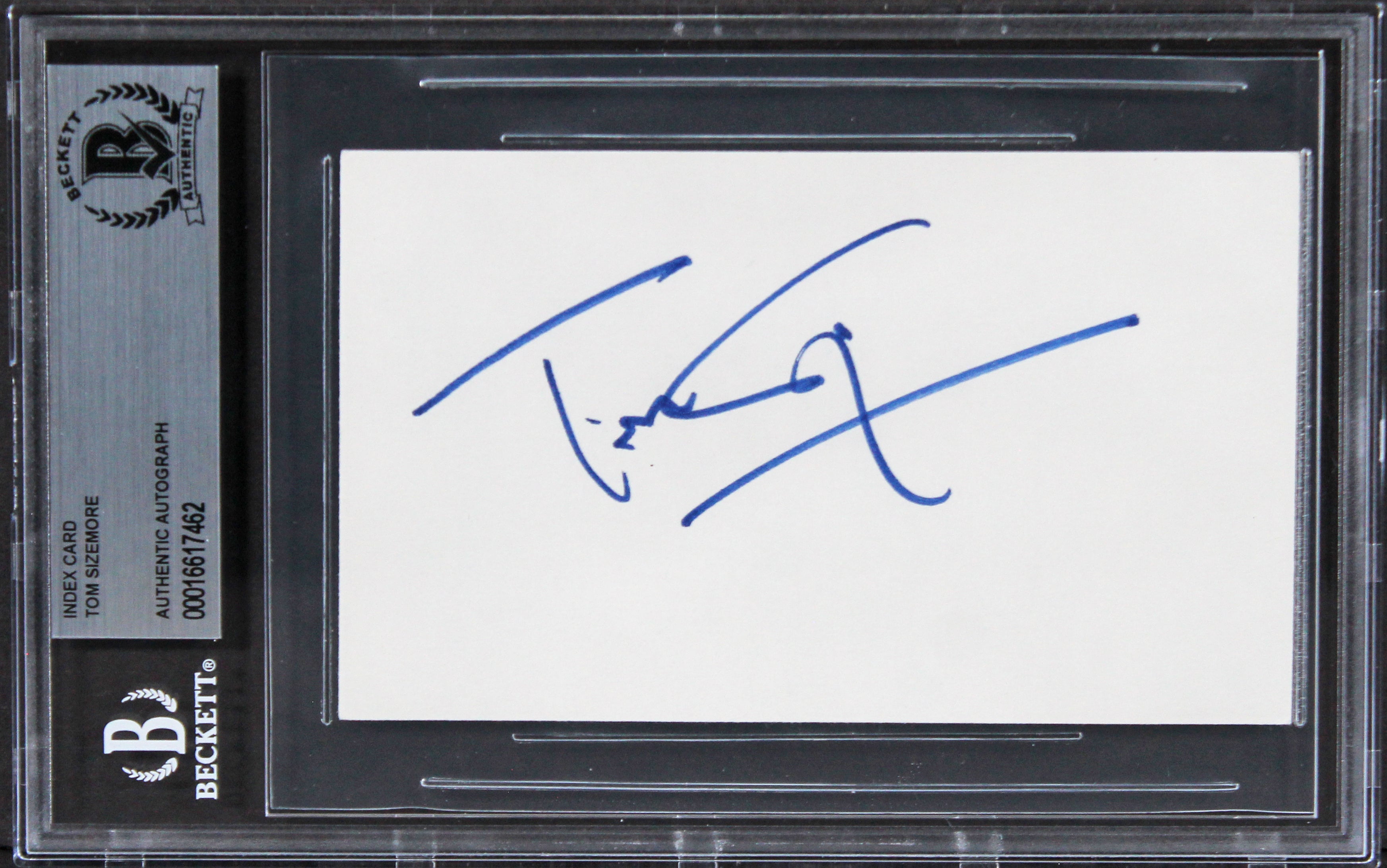 Tom Sizemore Saving Private Ryan Authentic Signed 3x5 Index Card BAS Slabbed 2