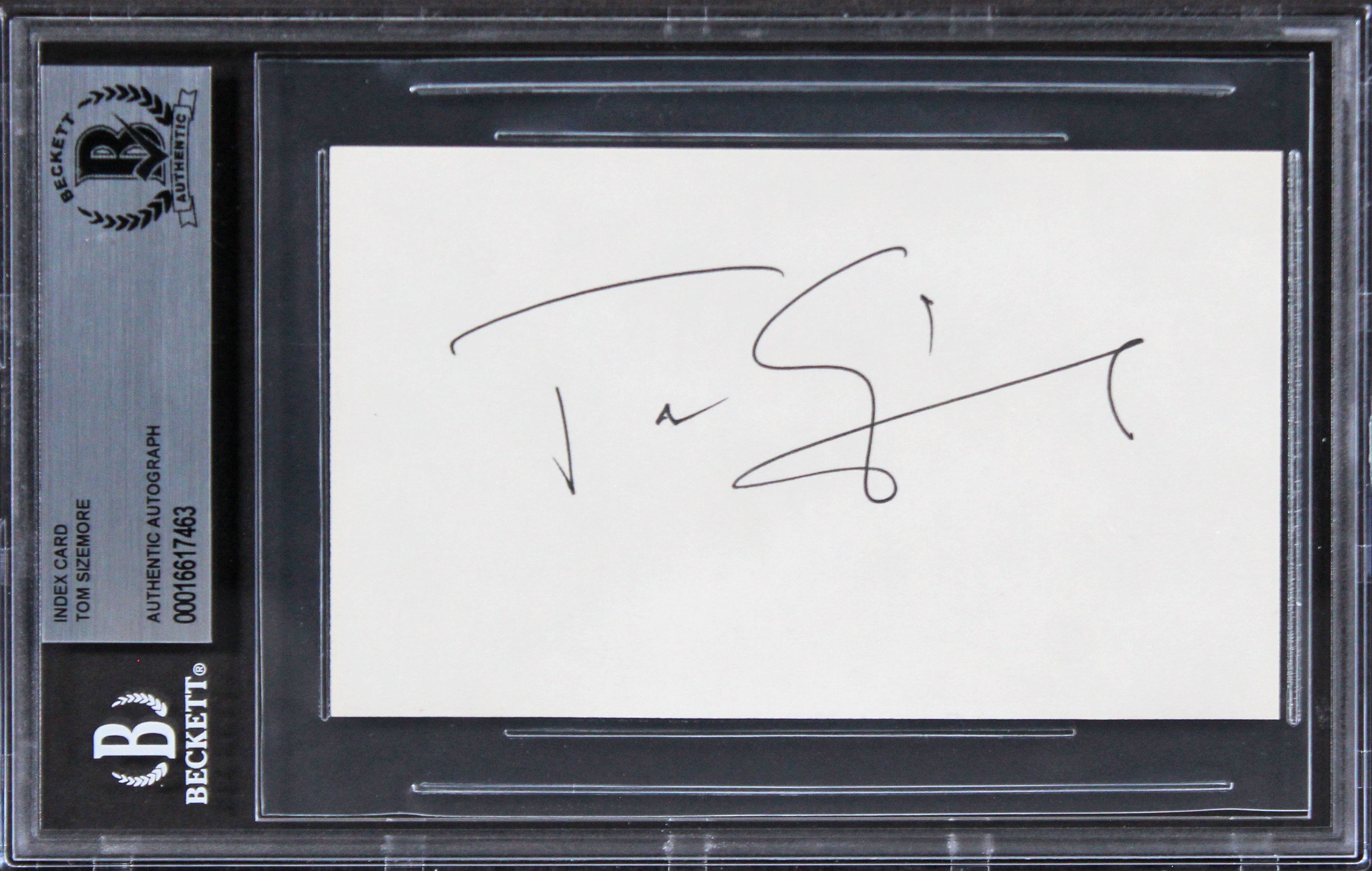 Tom Sizemore Saving Private Ryan Authentic Signed 3x5 Index Card BAS Slabbed 3