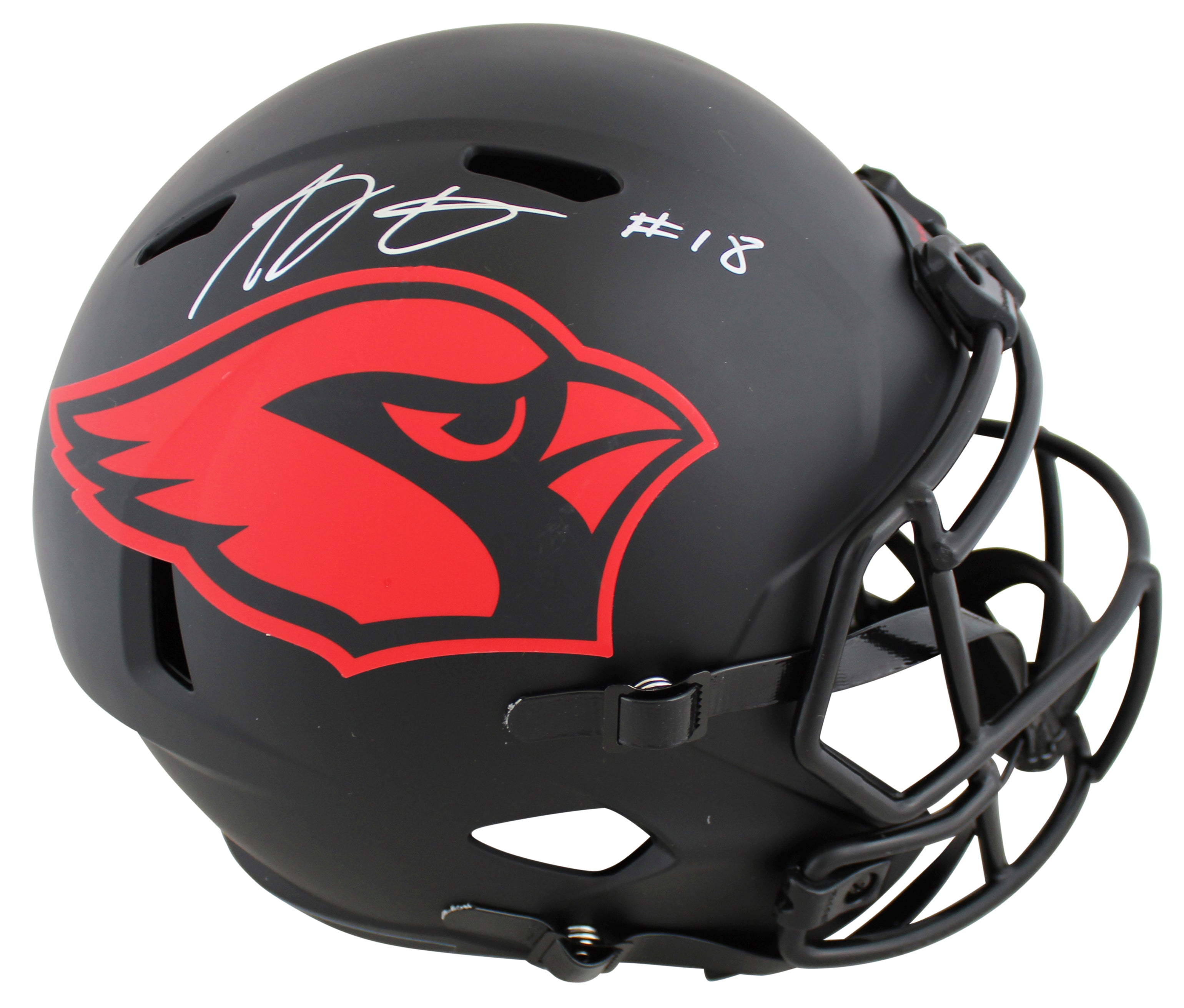 Cardinals A.J. Green Signed Eclipse Full Size Speed Rep Helmet BAS Witnessed