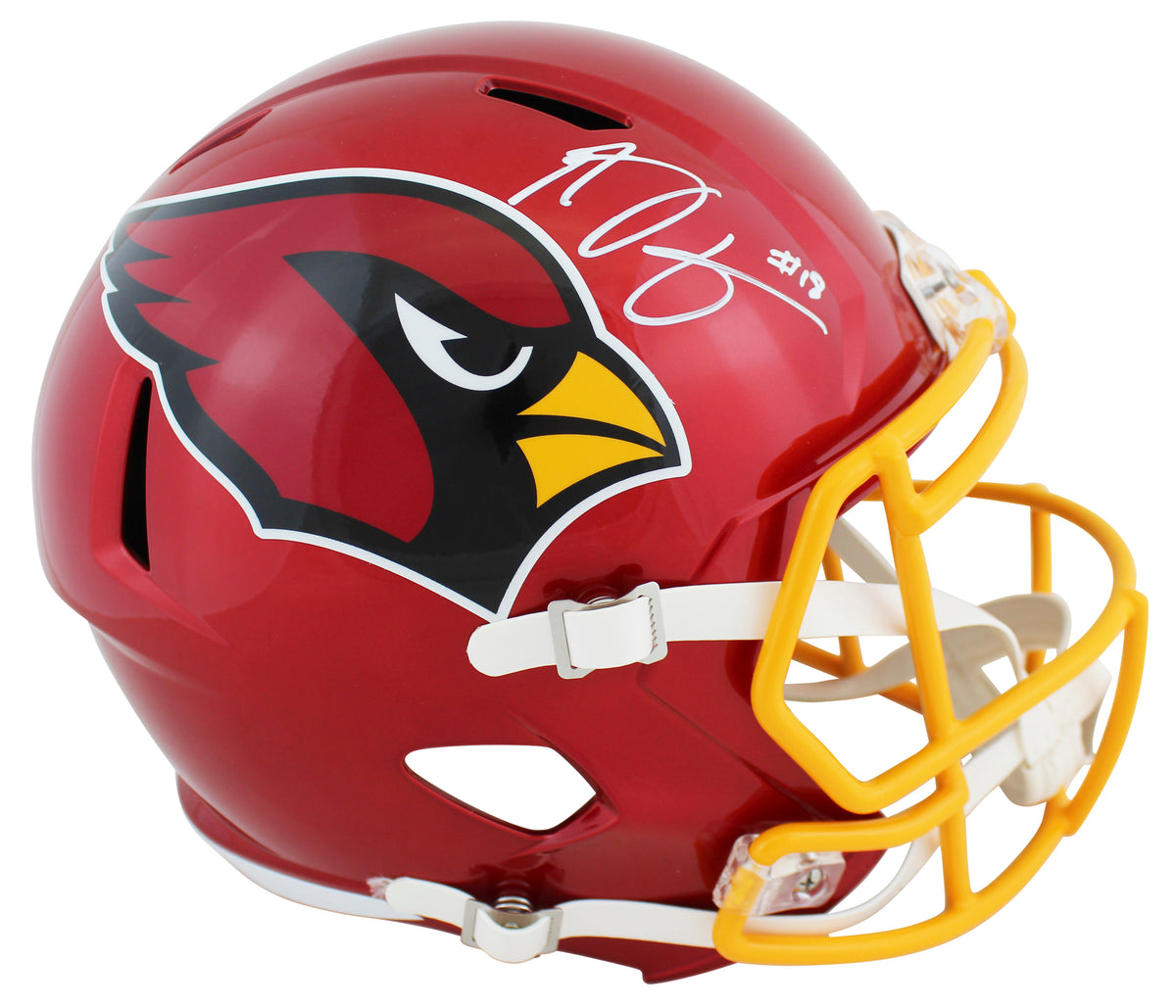 Cardinals A.J. Green Authentic Signed Flash Full Size Speed Rep Helmet BAS Wit