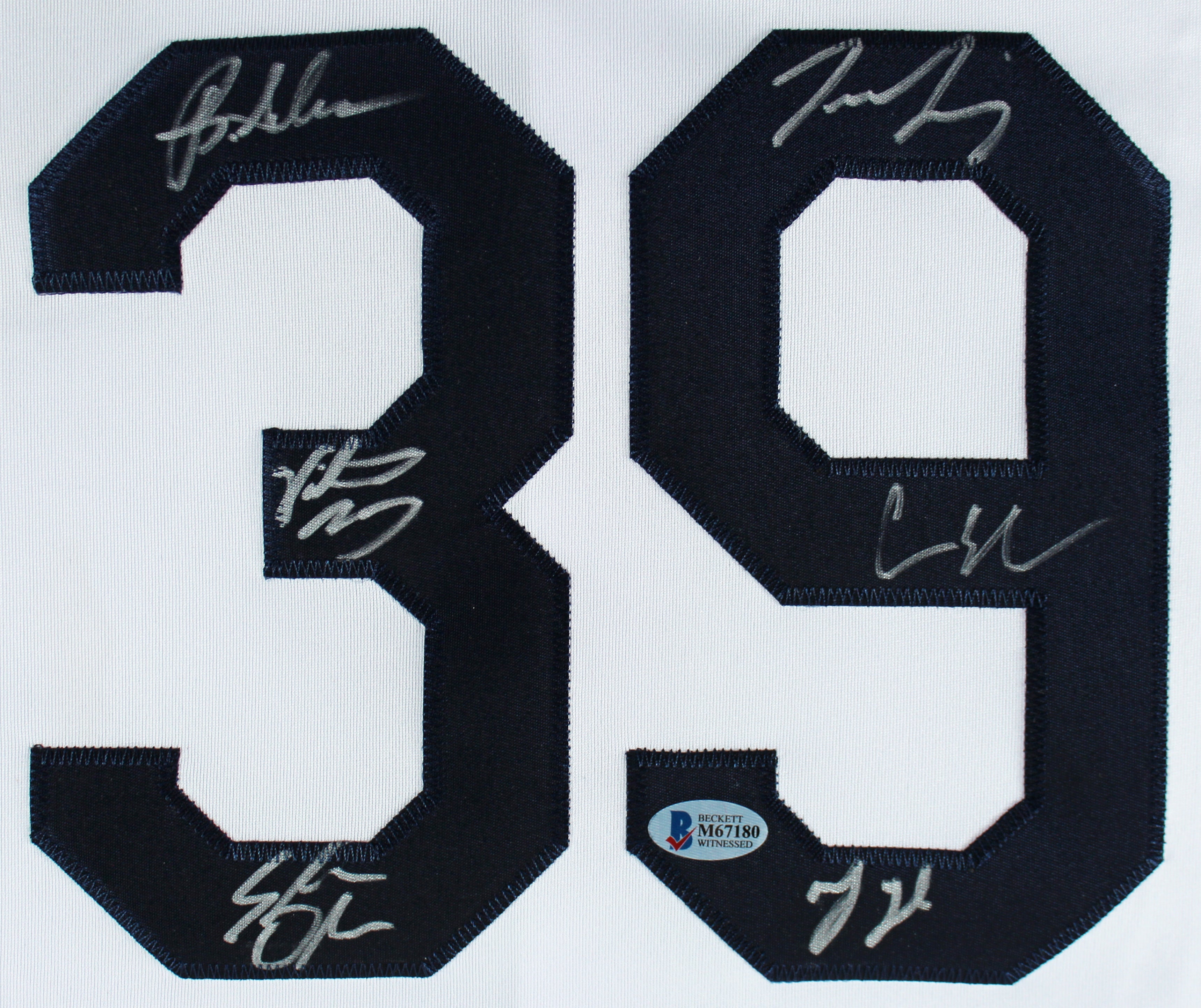 The Sandlot Cast (6) Guiry, Leopardi, York +3 Signed Jersey BAS Witness #M67180