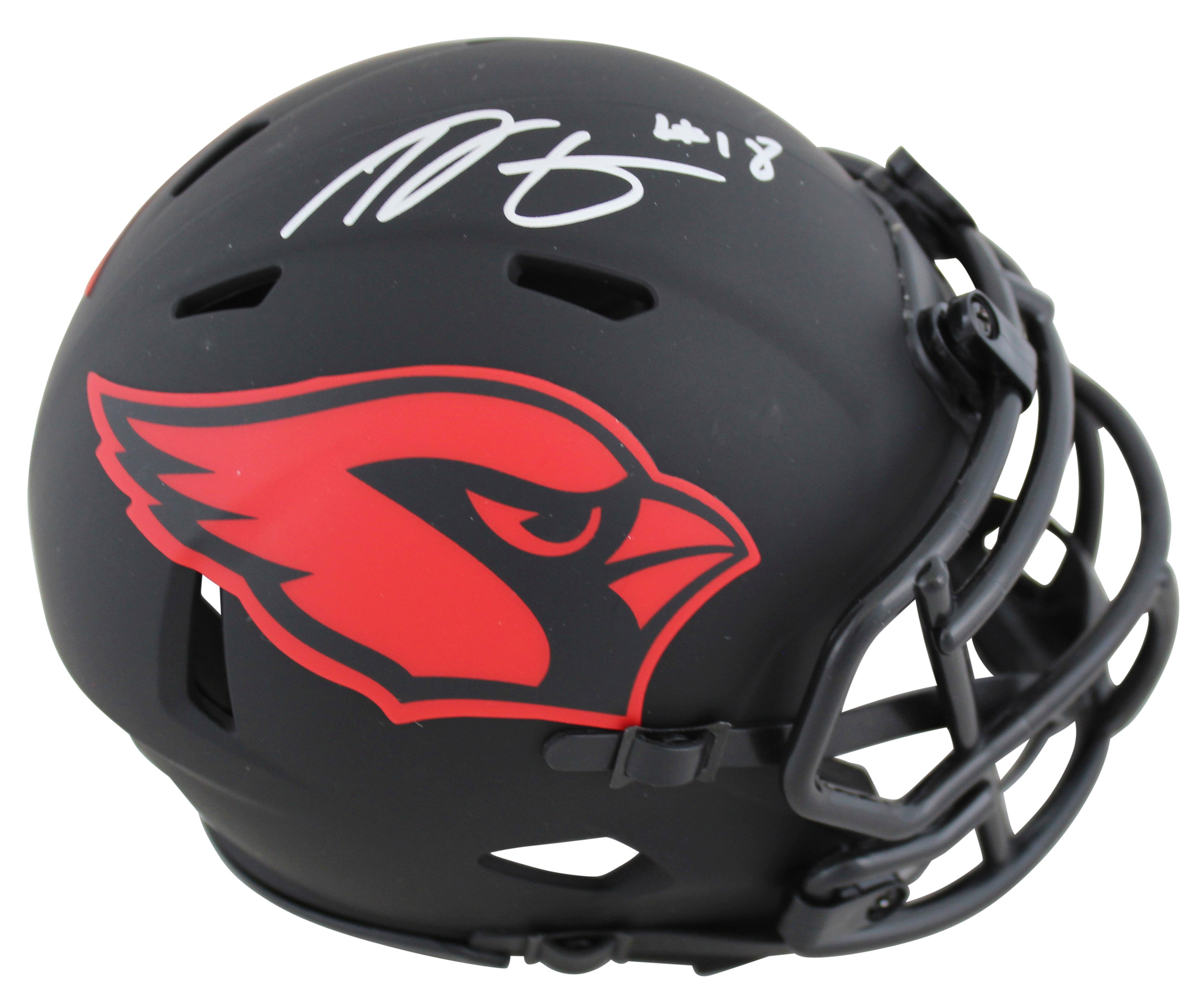 Cardinals A.J. Green Authentic Signed Eclipse Speed Mini Helmet BAS Witnessed