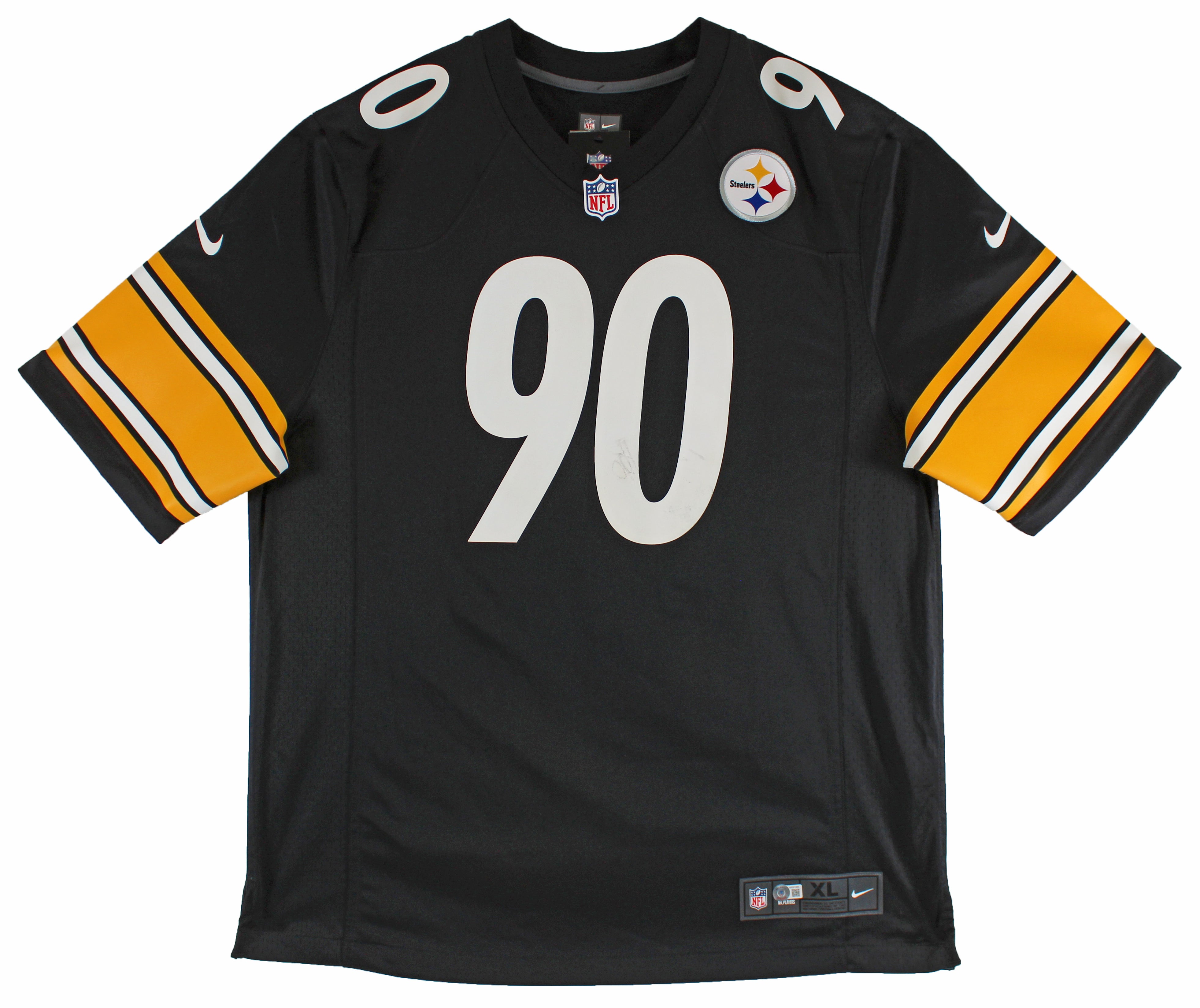 Steelers T.J. Watt Authentic Signed Black Nike Game Jersey BAS Witnessed