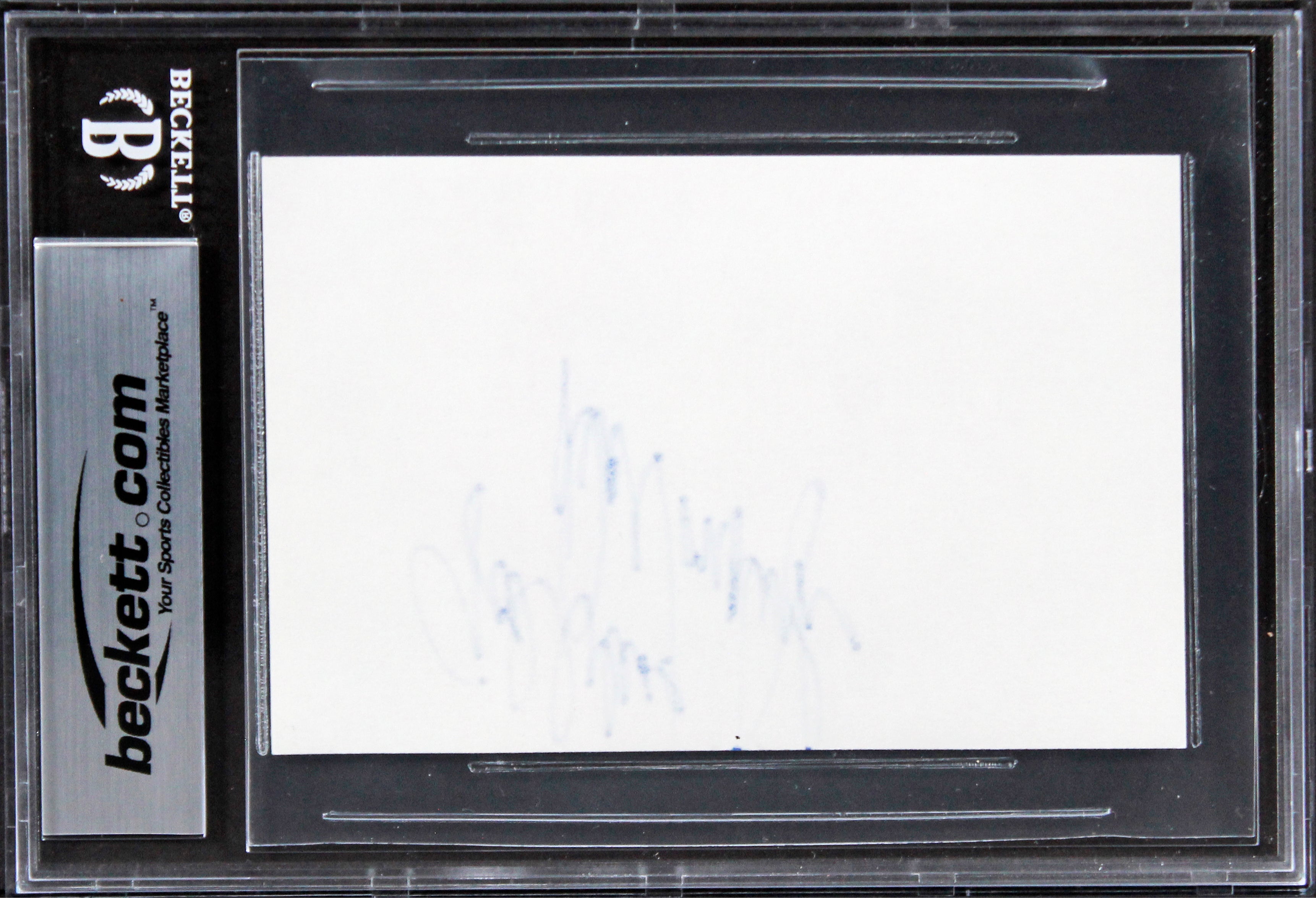 Dick Van Dyke Mary Poppins Authentic Signed 3x5 Index Card BAS Slabbed 1
