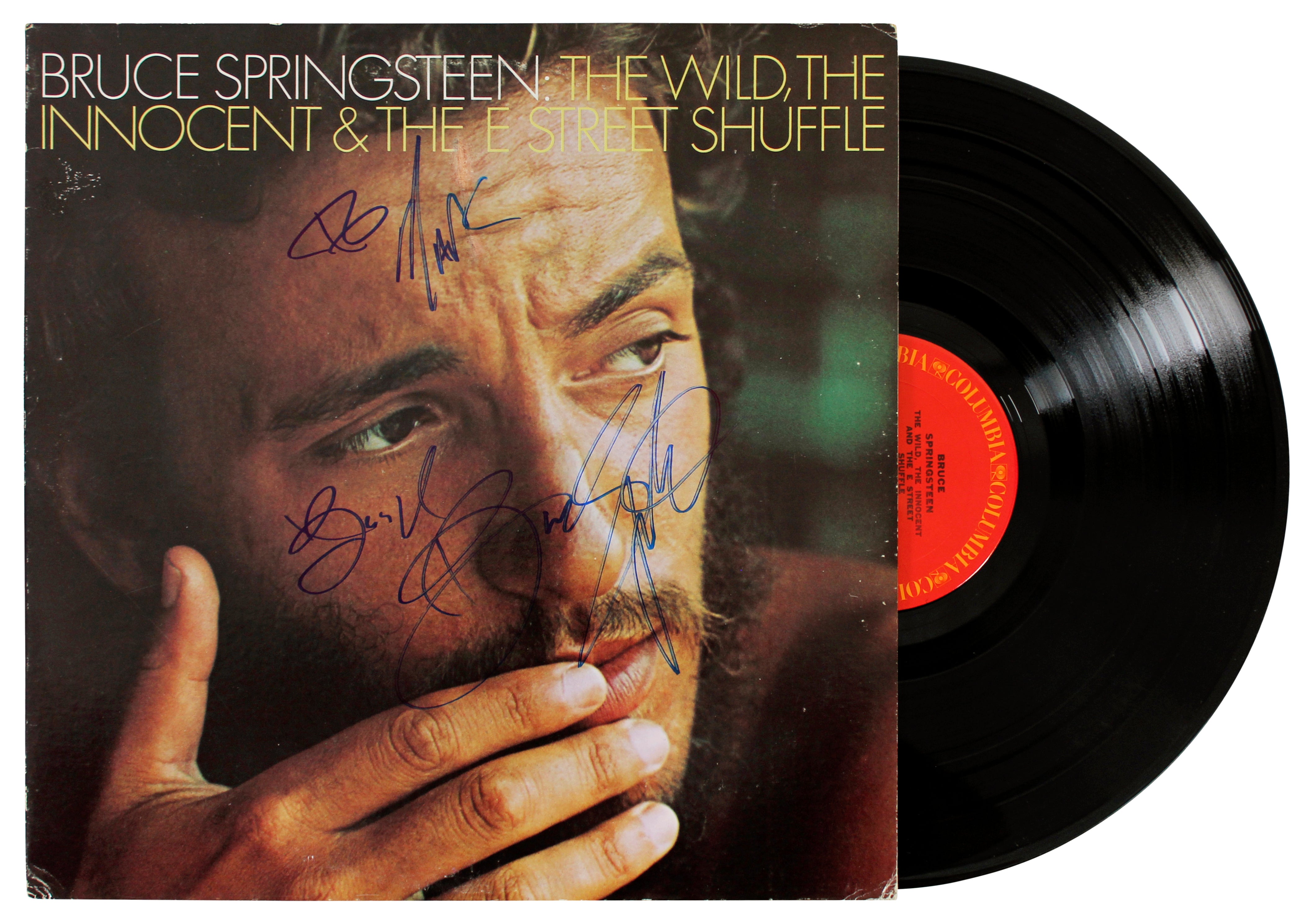 Bruce Springsteen "To Marc" Authentic Signed Album Cover W/ Vinyl BAS #AC84209