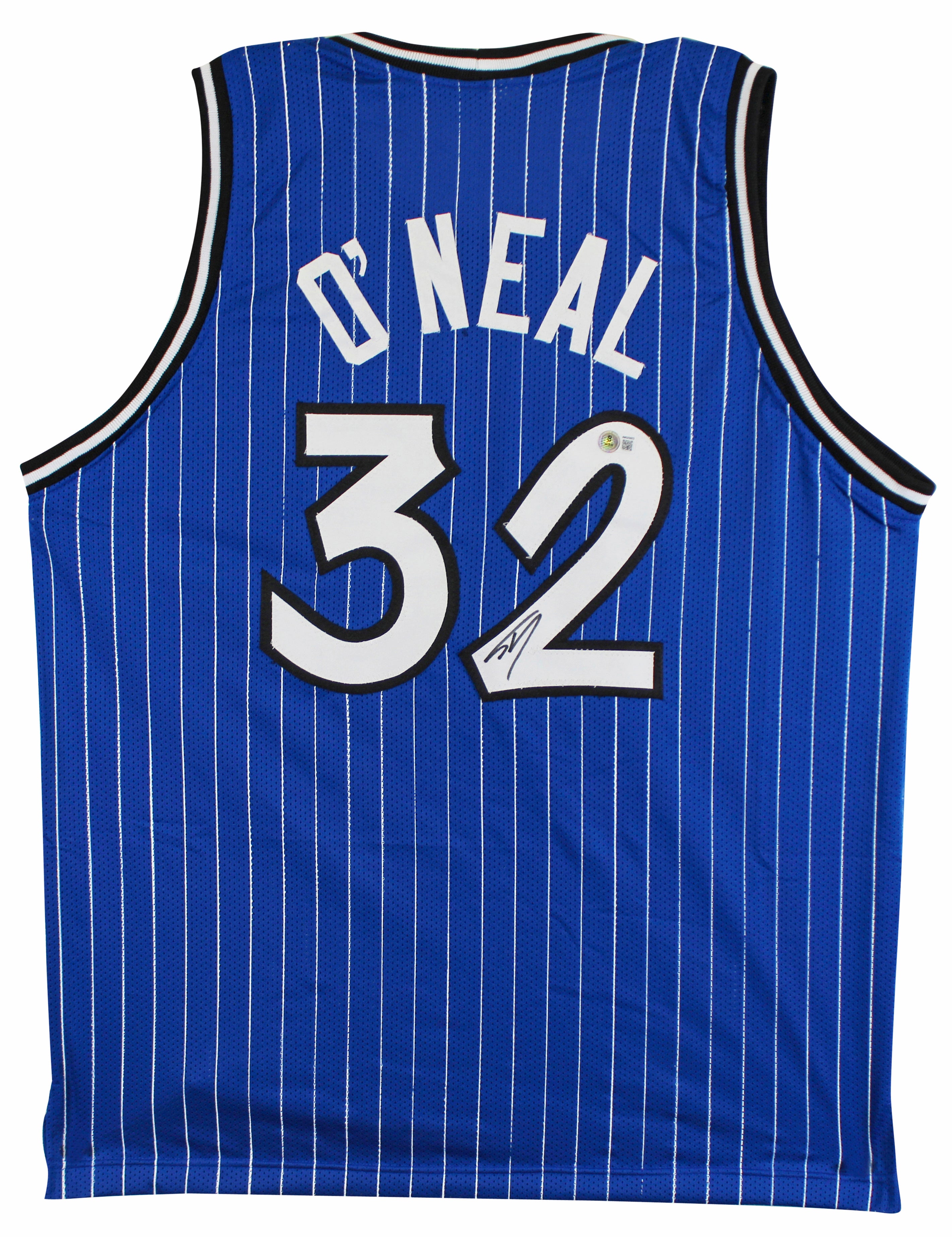Shaquille O'Neal Authentic Signed Blue Pro Style Jersey BAS Witnessed 2