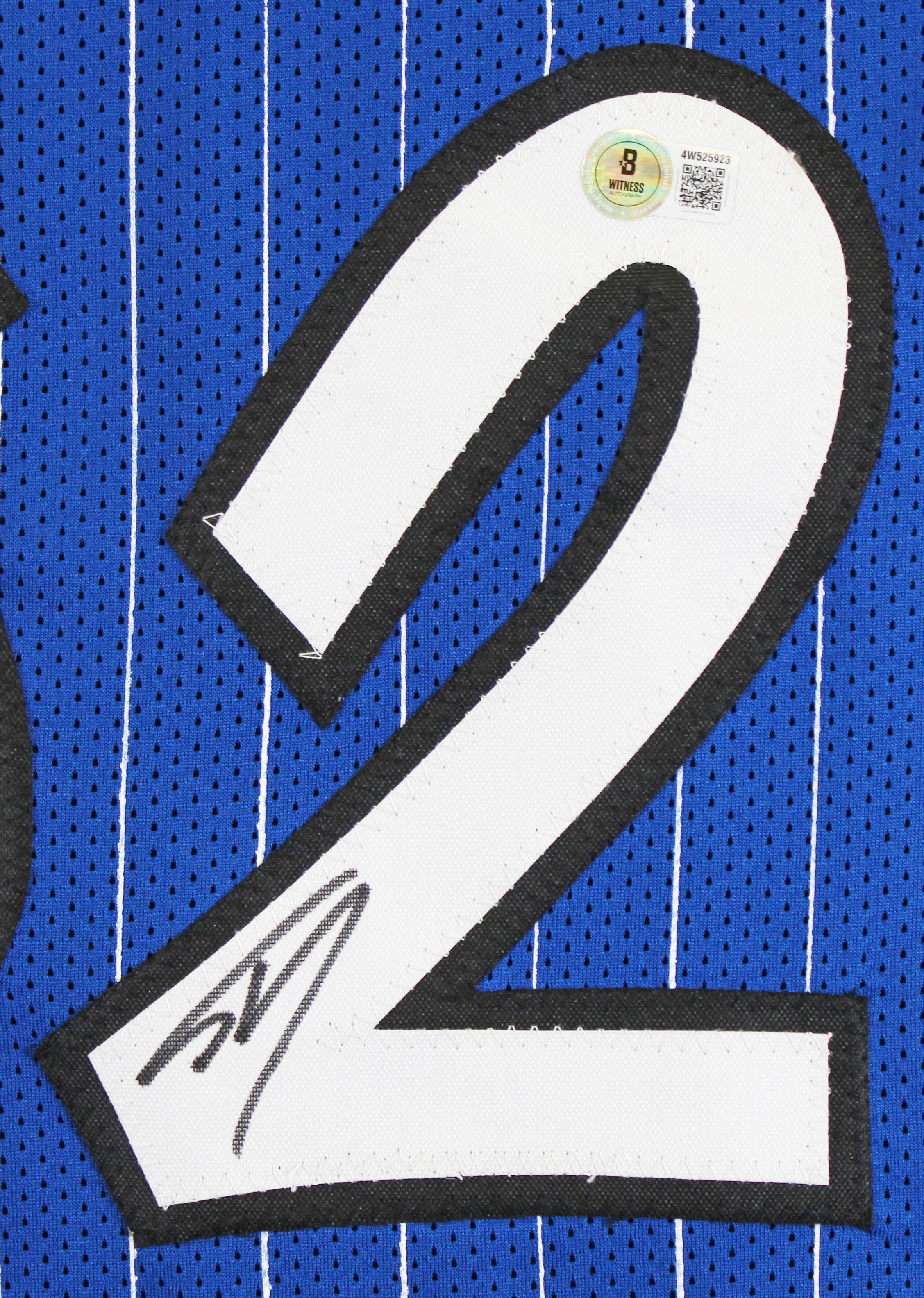 Shaquille O'Neal Authentic Signed Blue Pro Style Jersey BAS Witnessed 2
