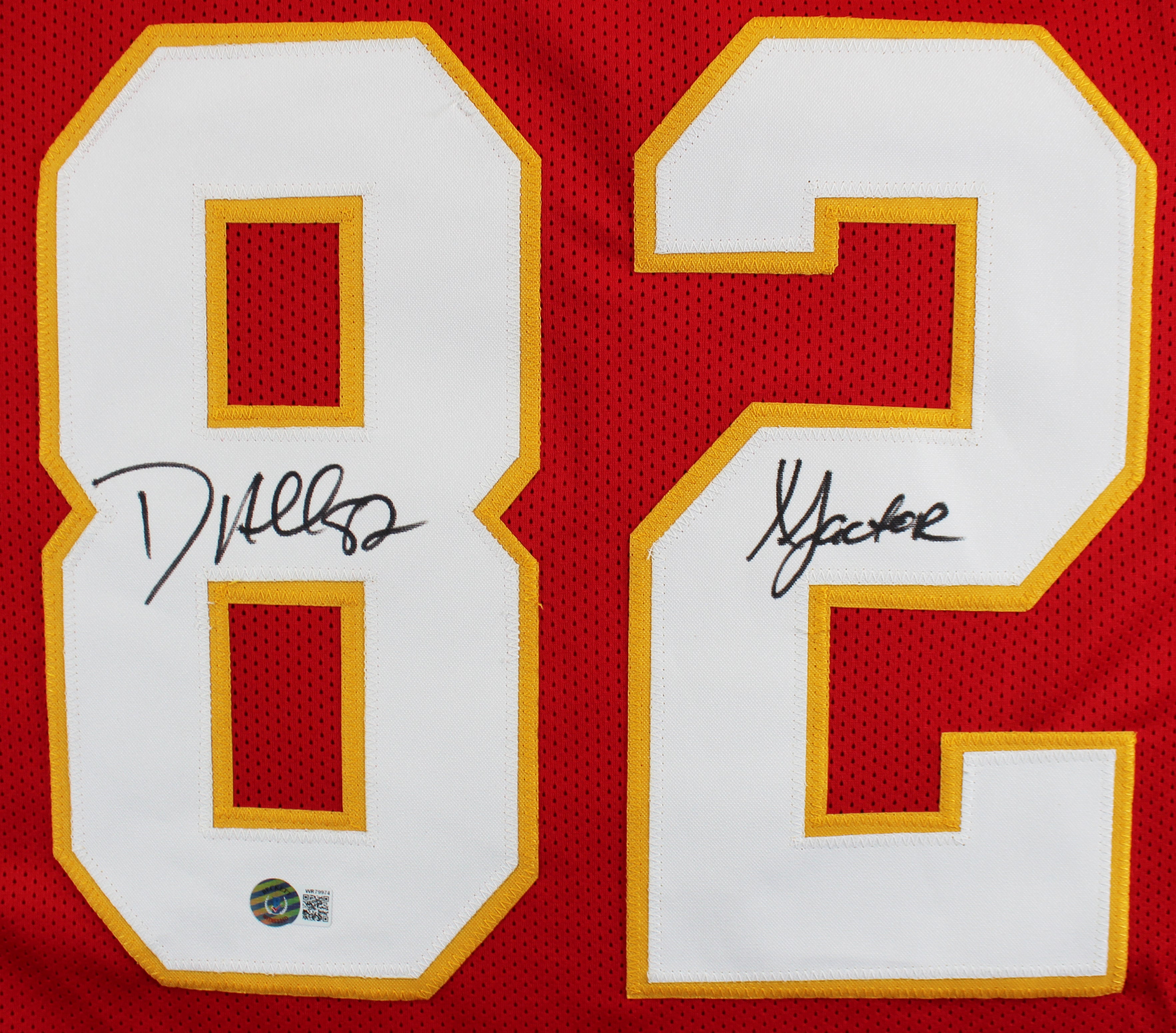 Dante Hall "X-Factor" Authentic Signed Red Pro Style Jersey Autographed BAS Wit