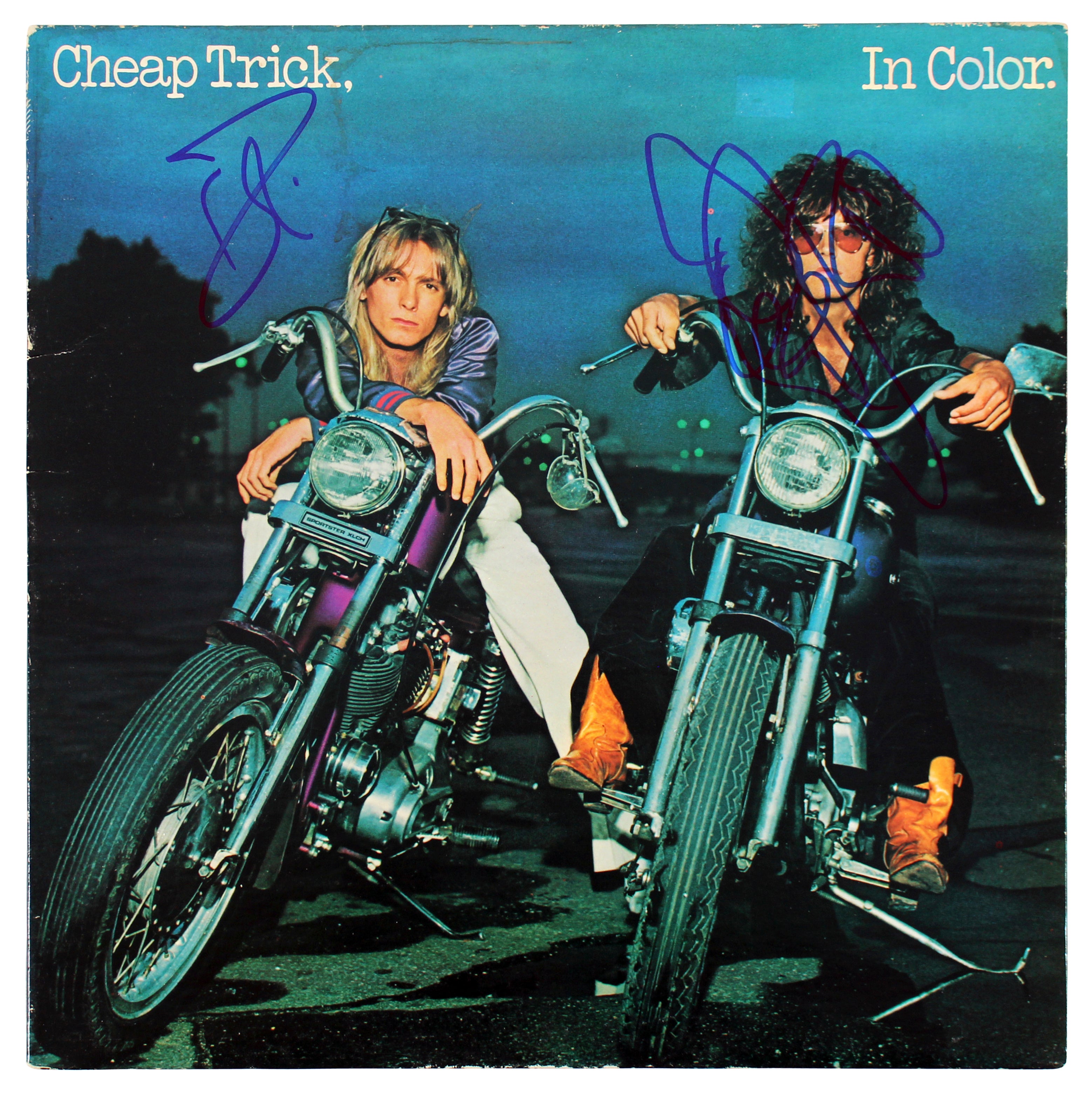 Robin Zander & Tom Petersson Cheap Trick Signed Album Cover BAS #BF88172