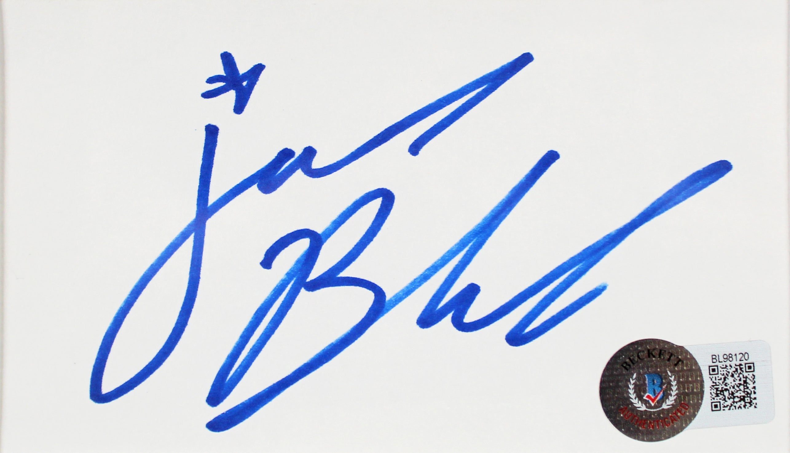 Jack Black School of Rock Signed 3x5 Index Card Framed Display BAS #BL98120