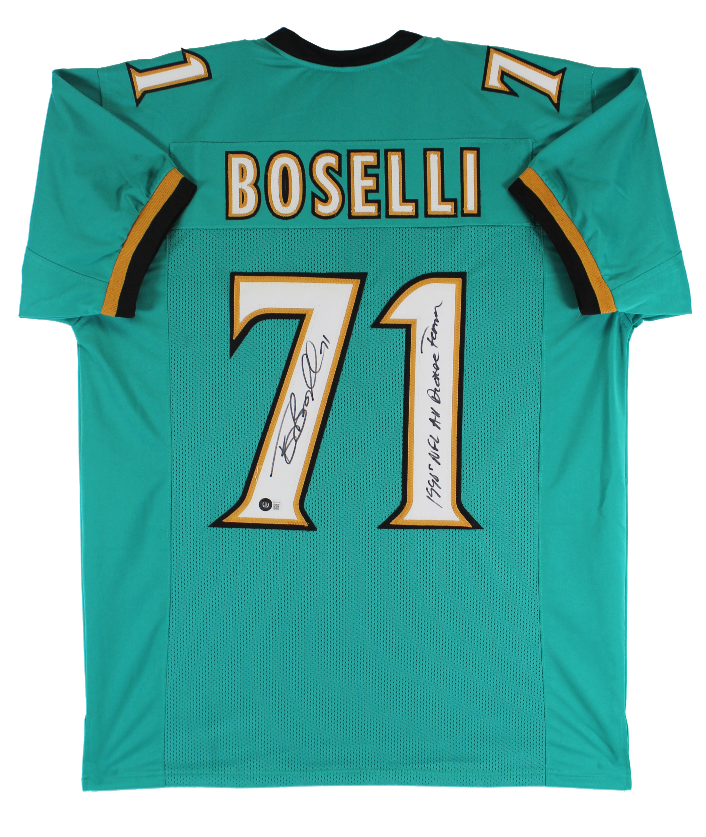 Tony Boselli "1990's All Decade Team" Authentic Signed Teal Pro Style Jersey BAS