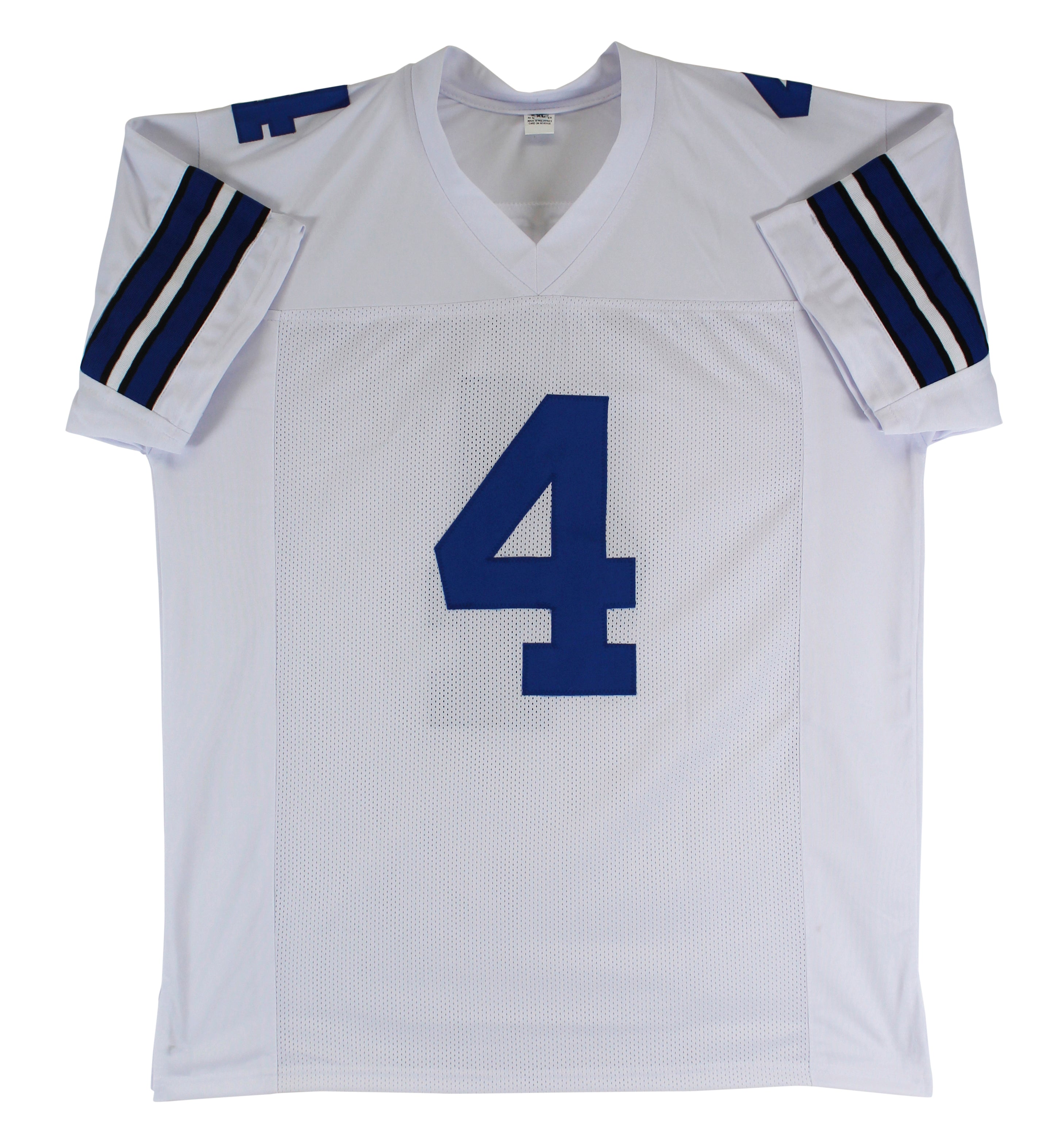 Dak Prescott Authentic Signed White Pro Style Jersey Autographed BAS Witnessed