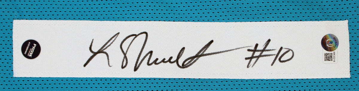 Laviska Shenault Jr. Authentic Signed Teal Pro Style Jersey BAS Witnessed