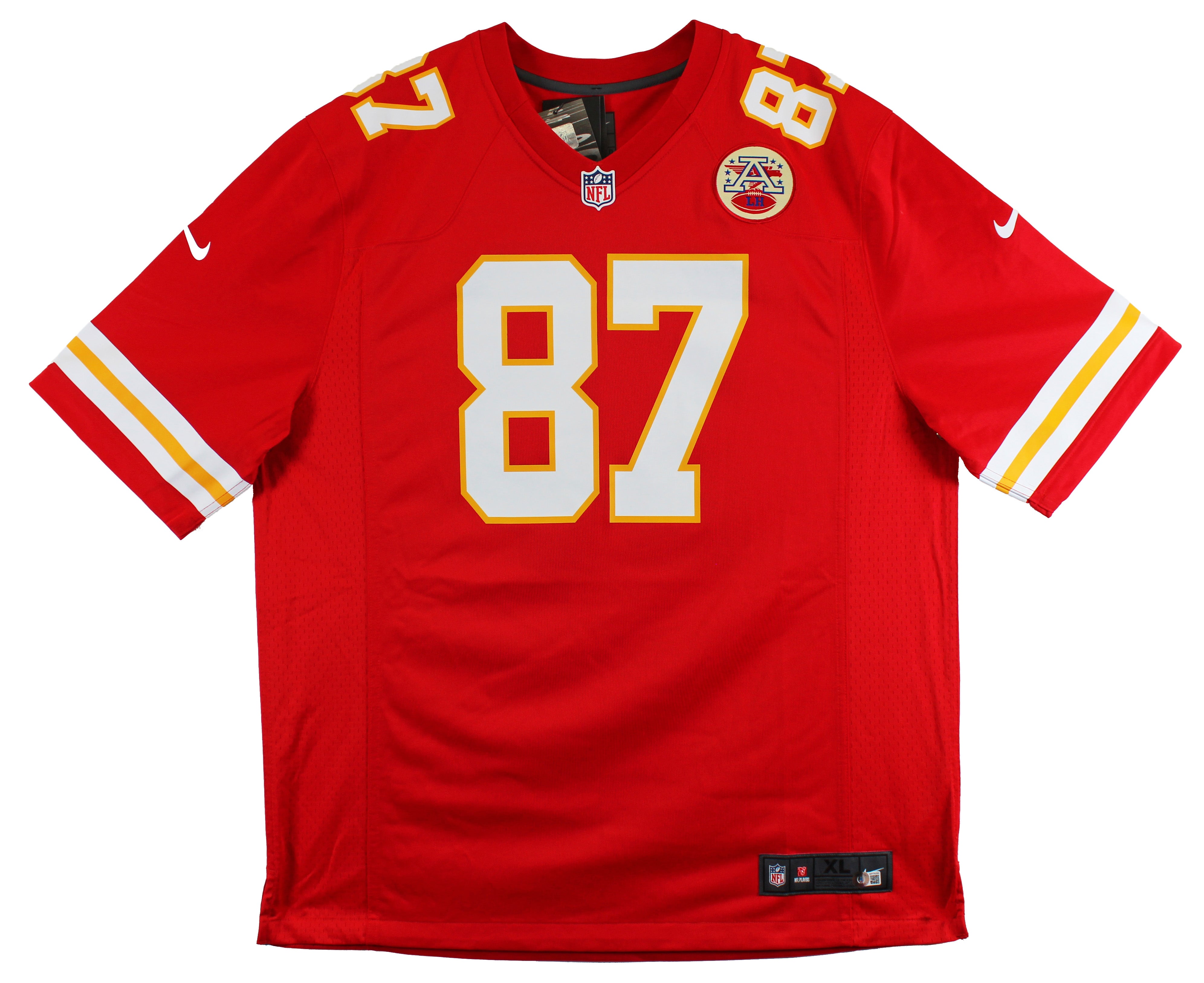 Chiefs Travis Kelce Authentic Signed Red Nike Game Jersey BAS Witnessed