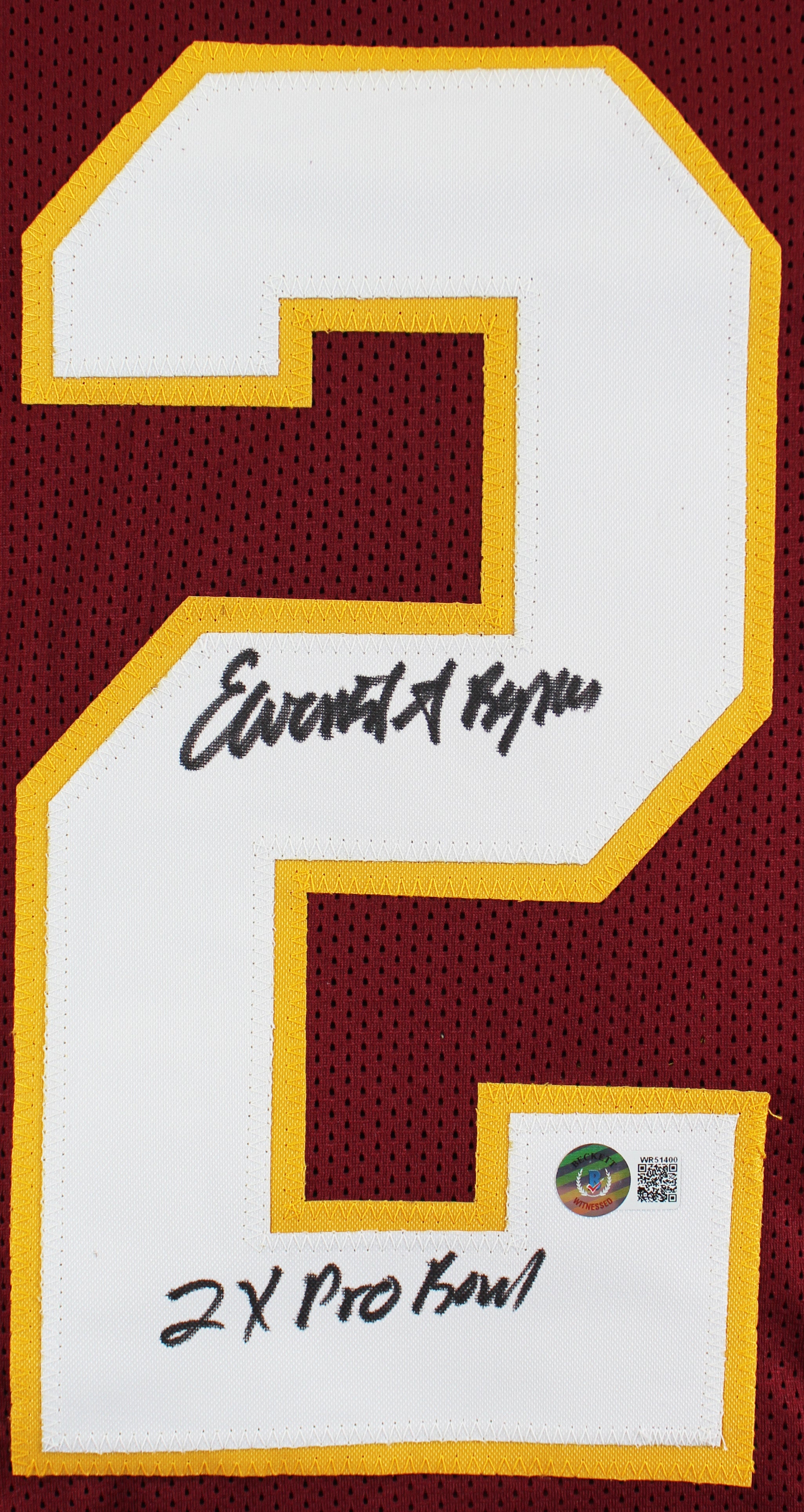 Earnest Byner "2x Pro Bowl" Authentic Signed Maroon Pro Style Jersey BAS Witness