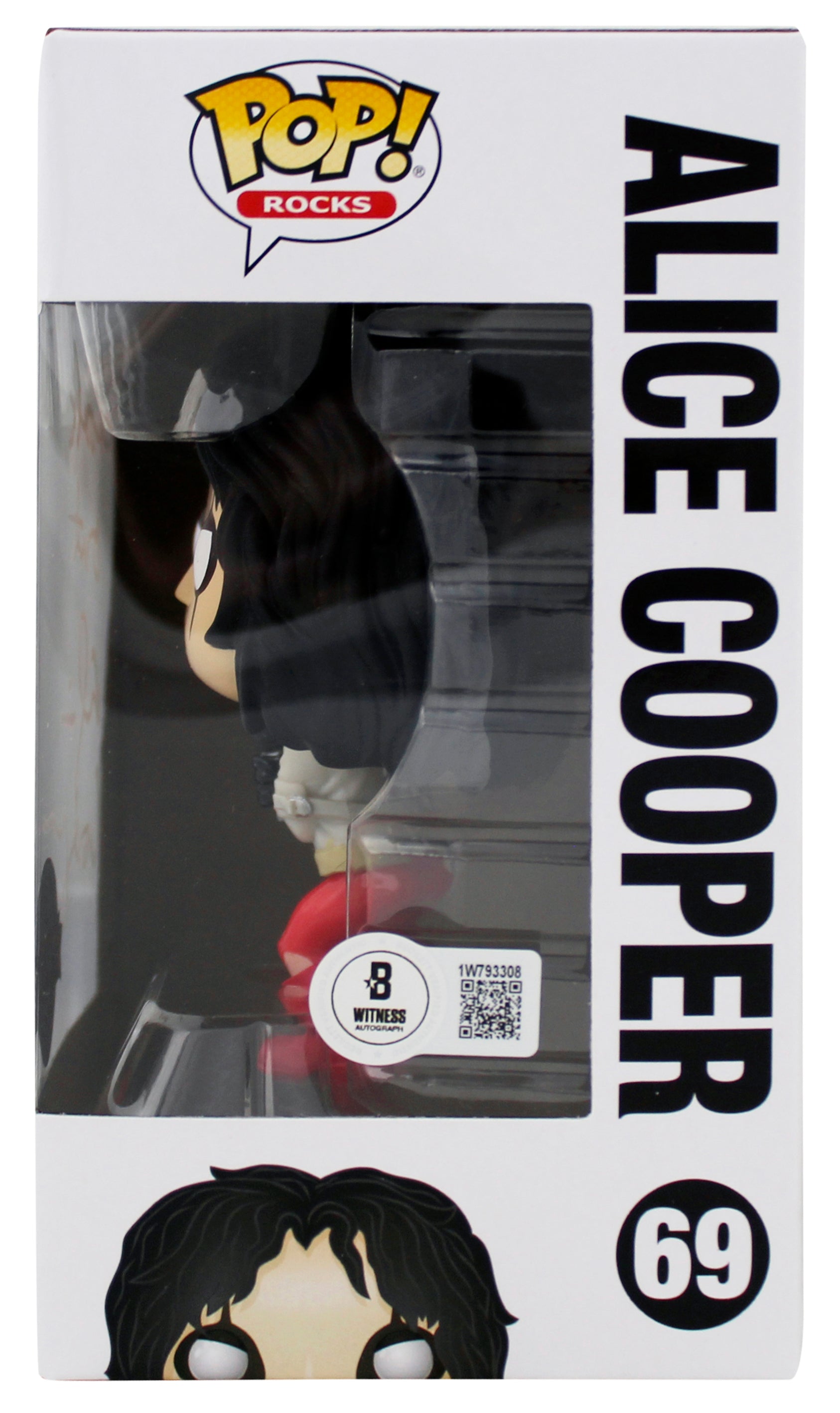 Alice Cooper "Schools Out" Signed Funko Pop Vinyl Figure #69 w/ White Sig BAS W