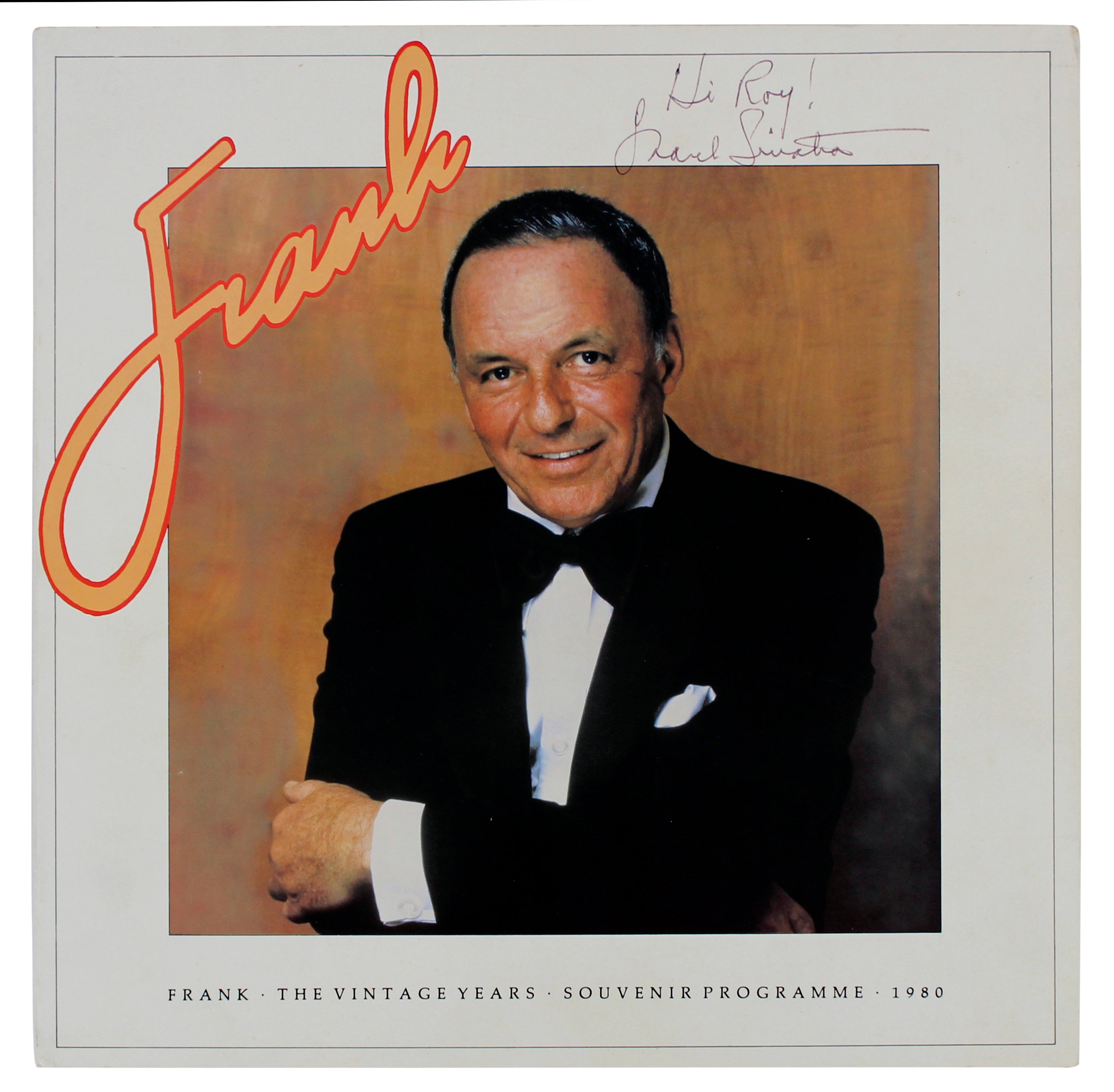 Frank Sinatra Signed 12x12 1980 Vintage Years Souvenir Program BAS #AC26836