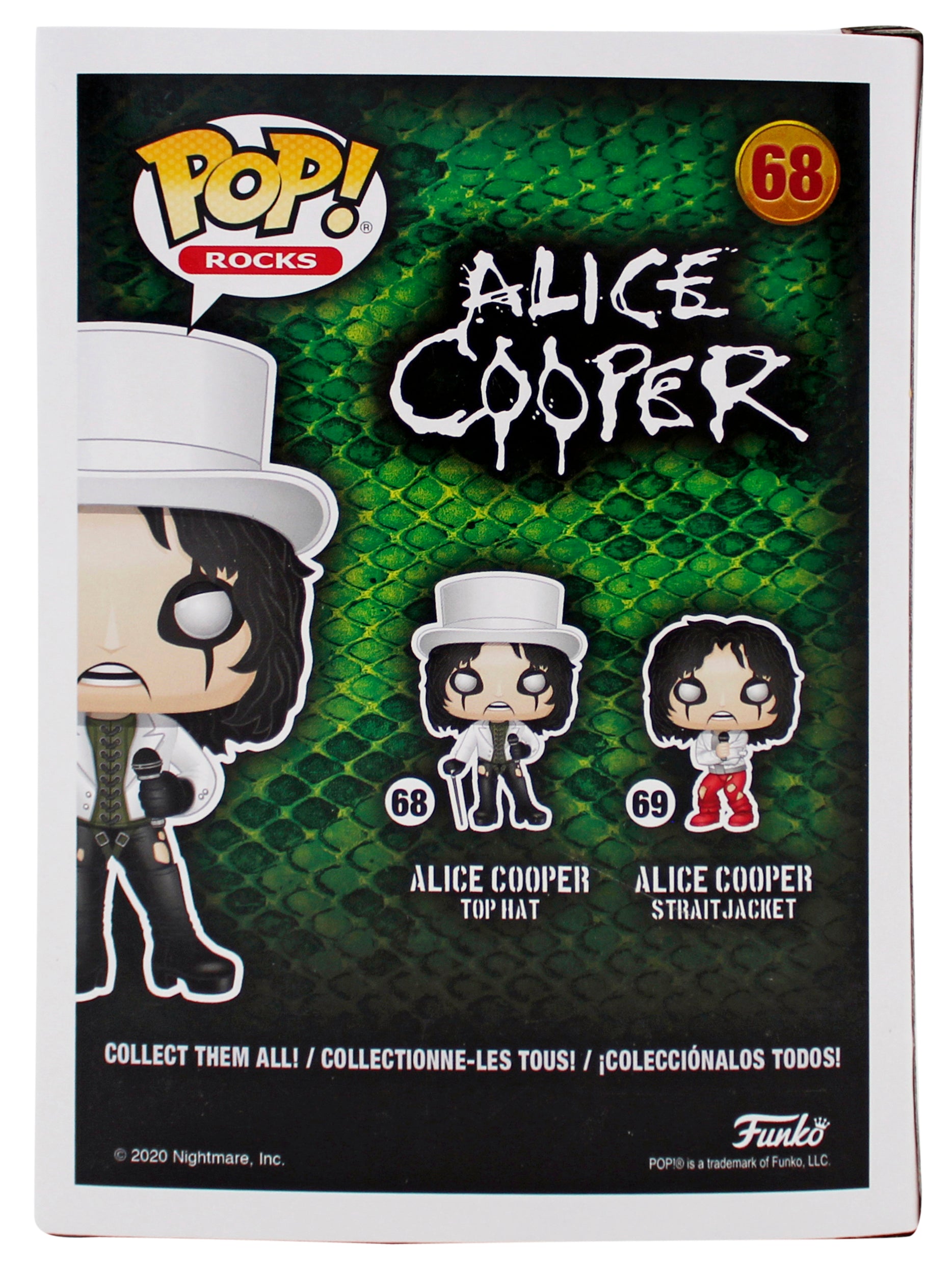 Alice Cooper "Poison" Signed Funko Pop Vinyl Figure #68 w/ Red Sig BAS Witnessed