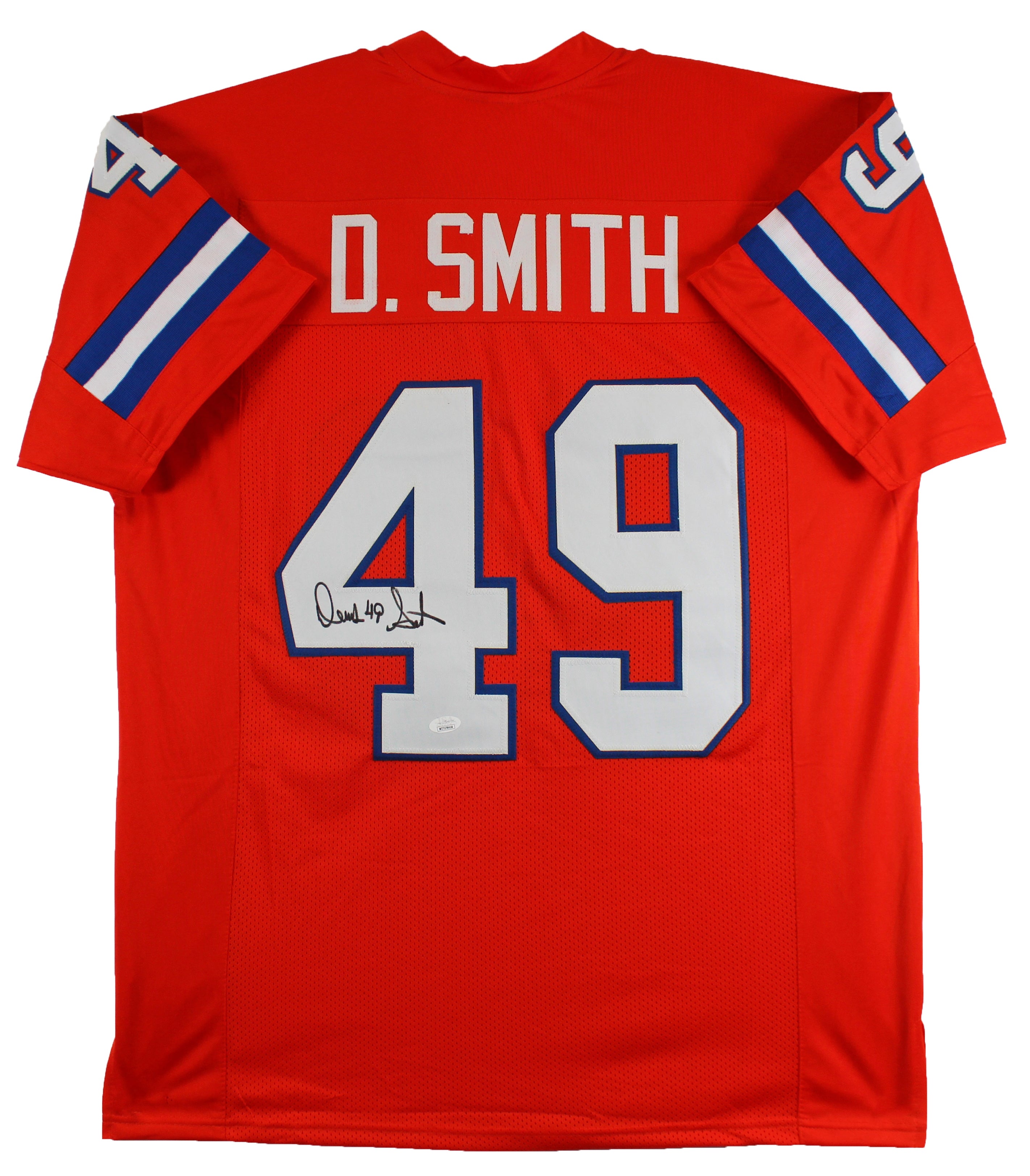 Dennis Smith Authentic Signed Orange Throwback Pro Style Jersey JSA Witness
