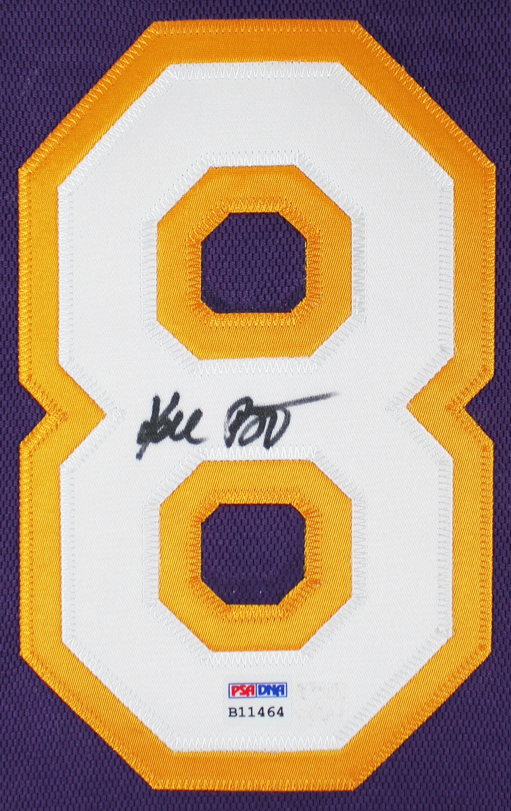 Lakers Kobe Bryant Signed Purple M&N 2000-01 HWC Framed Jersey PSA #B11464