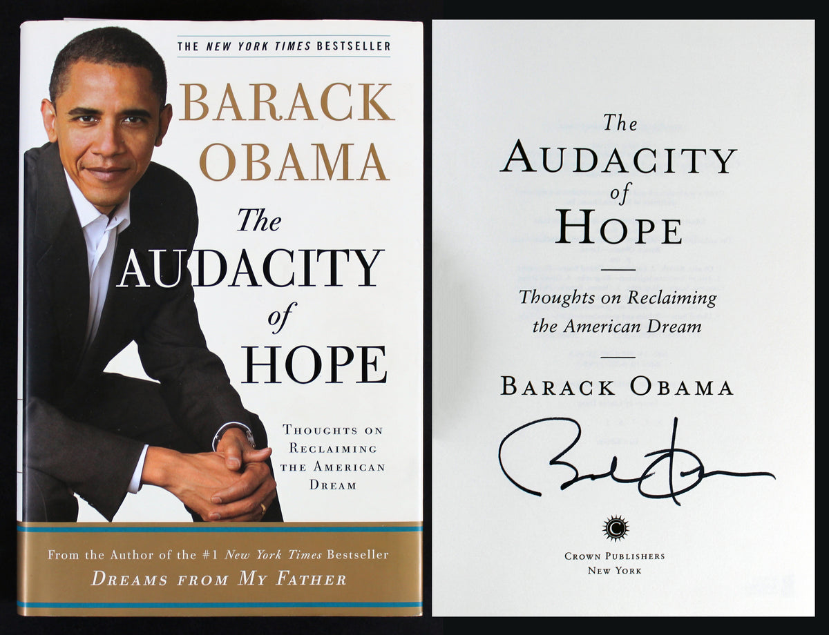 Barack Obama Signed The Audacity Of Hope 1st Edition Hard Cover Book BAS #A68306