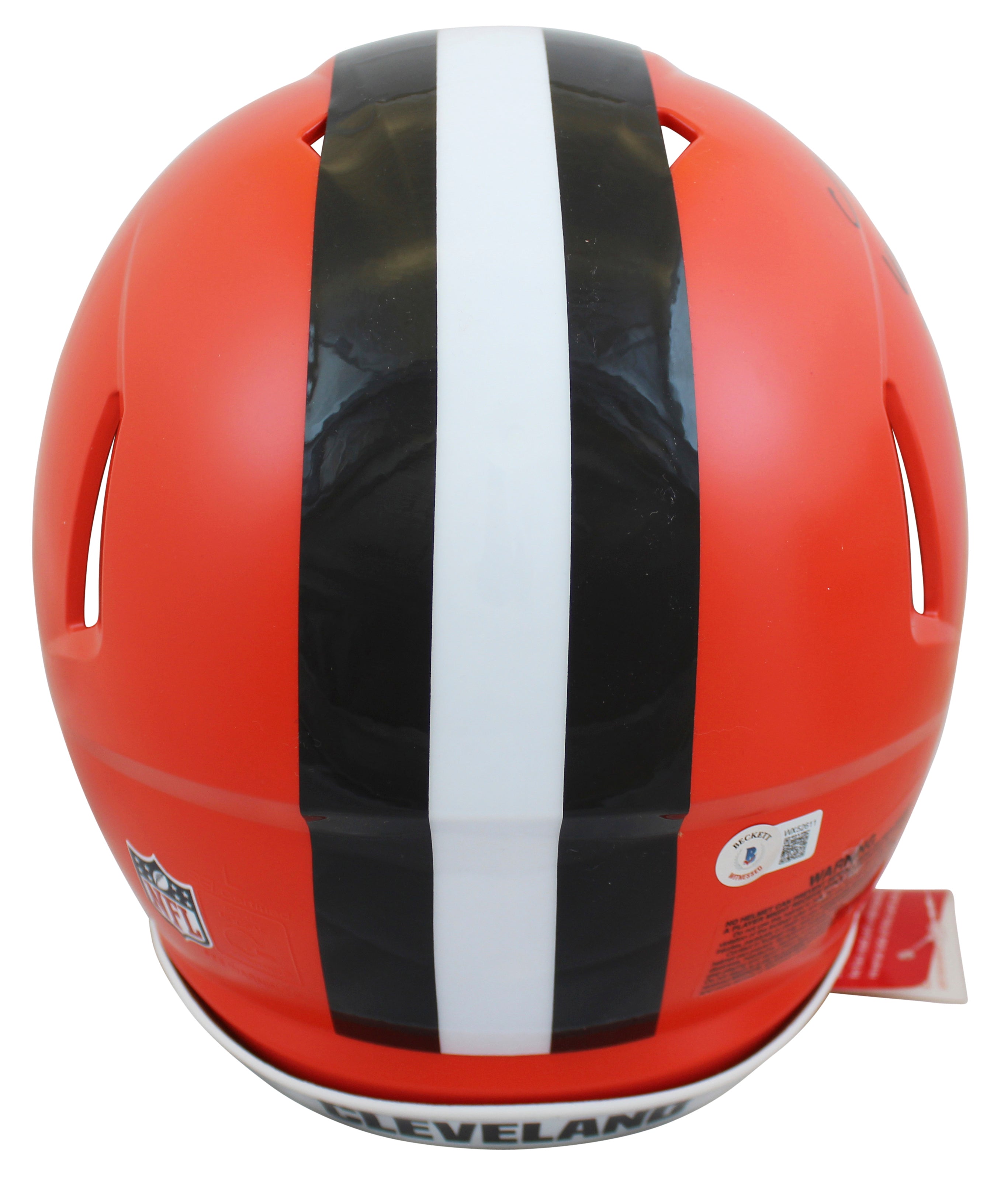 Browns Nick Chubb "WTTDP" Signed Full Size Speed Proline Helmet BAS Witnessed