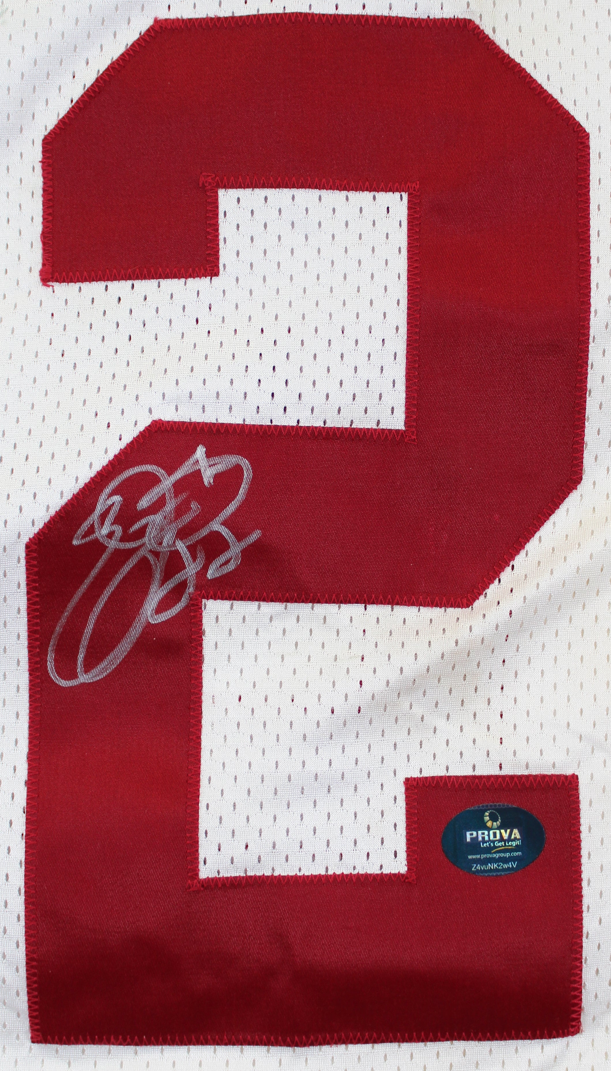 Cardinals Emmitt Smith Signed Game Worn 9/14/03 White Reebok Jersey Prova & BAS