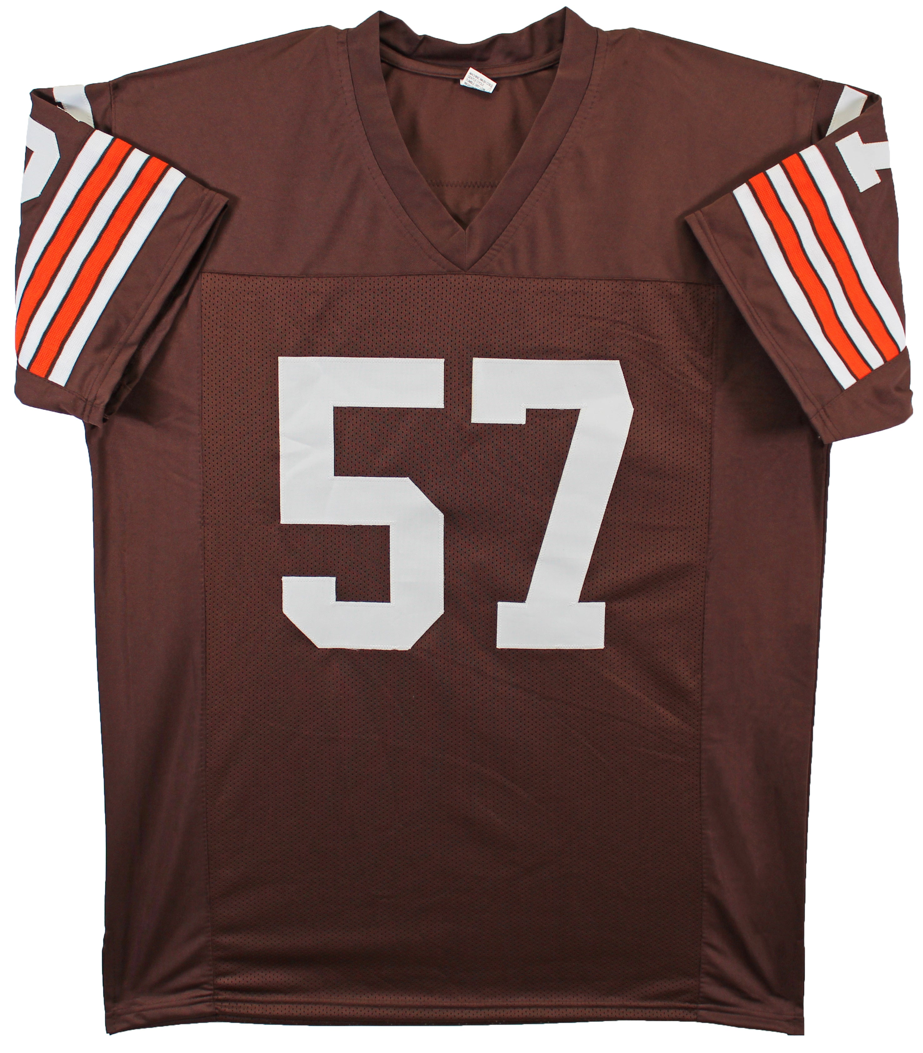 Clay Matthews Jr. Authentic Signed Brown Pro Style Jersey BAS Witnessed
