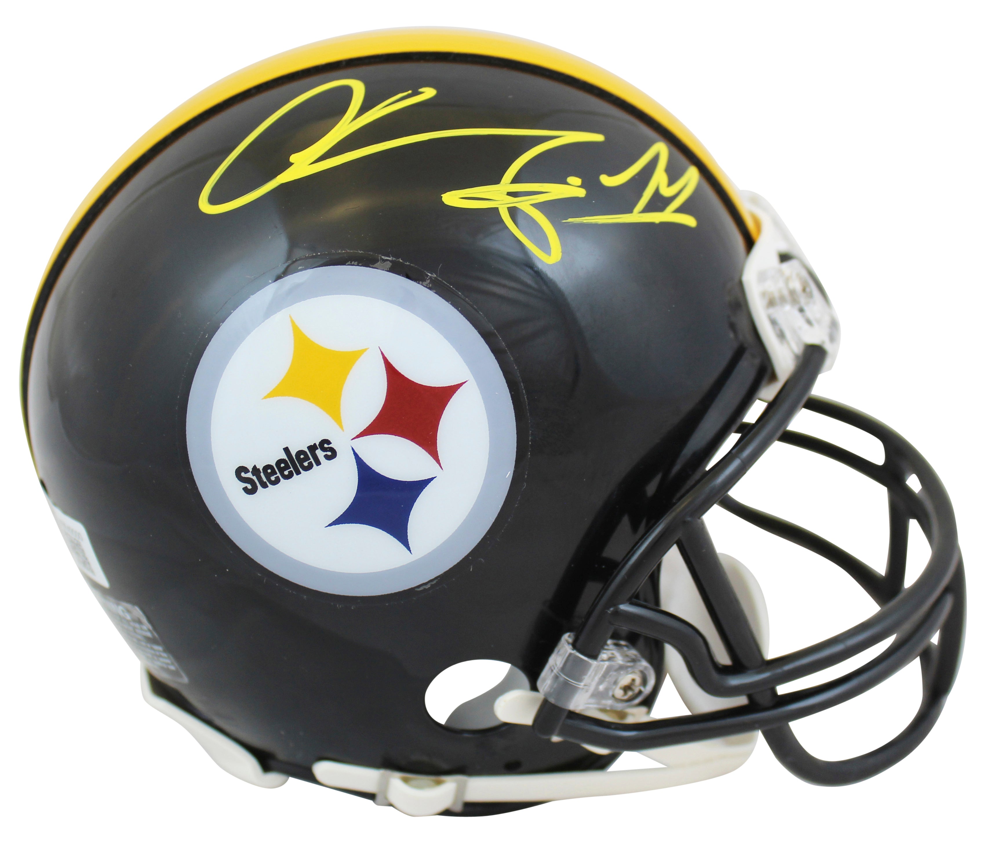 Steelers Chase Claypool Authentic Signed Black Rep Mini Helmet BAS Wit #WX49000
