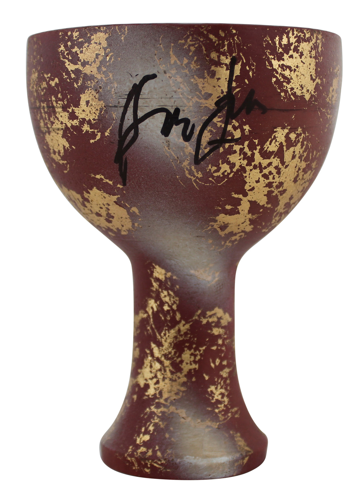 Harrison Ford Indiana Jones Signed 6.5 Inch Holy Grail Golden Chalice Prop BAS