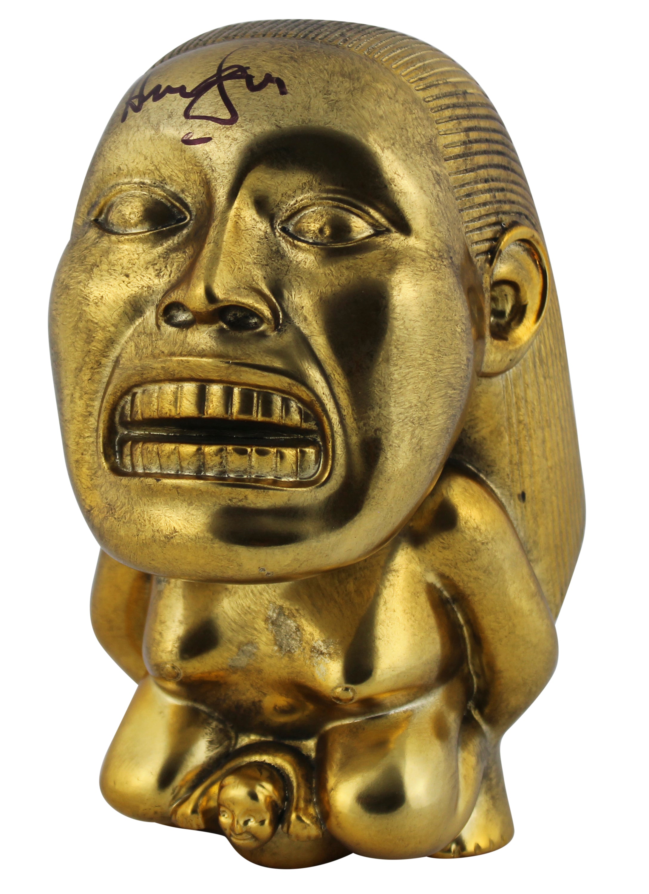 Harrison Ford Indiana Jones Signed 7.75" Replica Idol Movie Prop BAS #AC26708