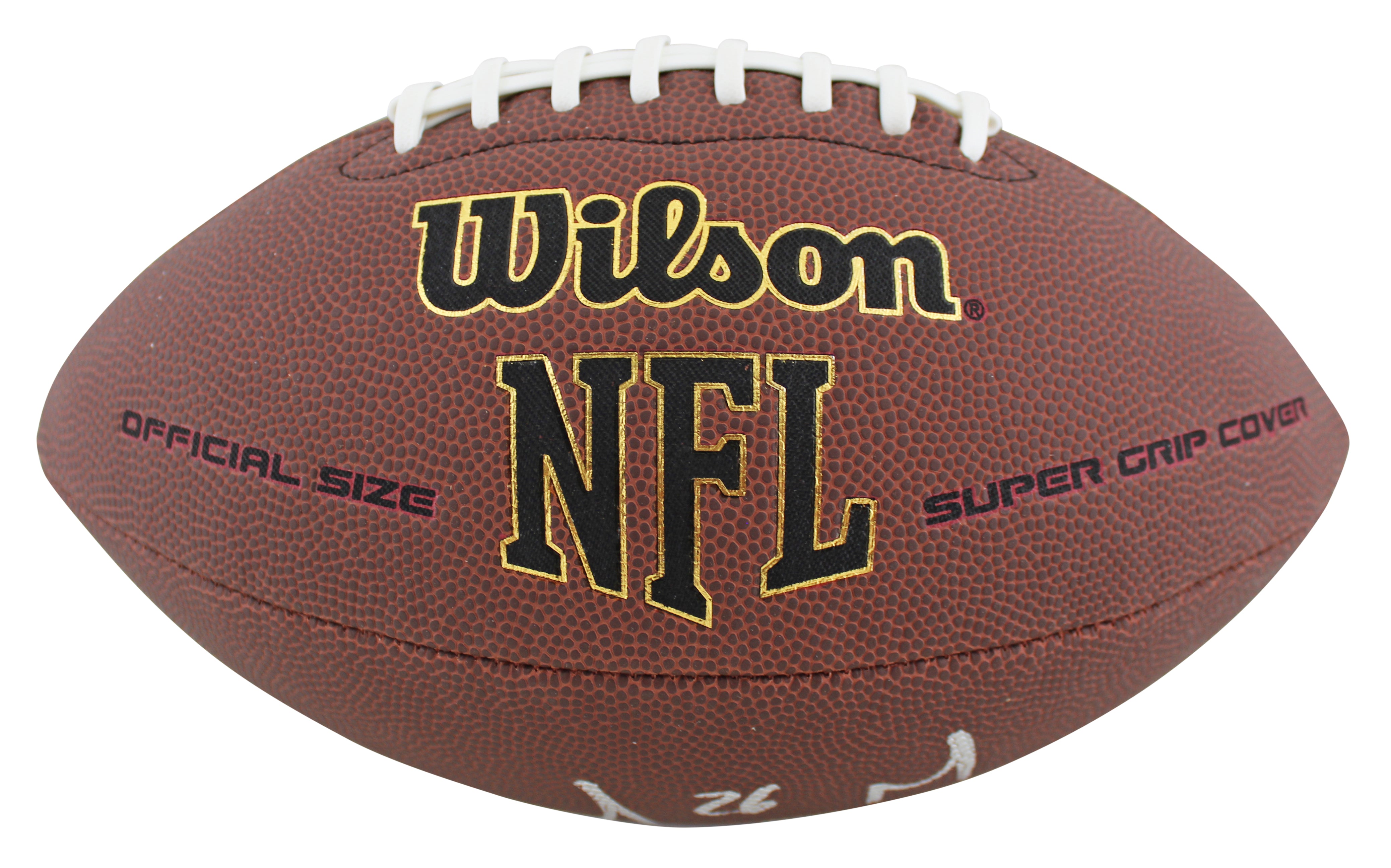 Rams Sony Michel Authentic Signed Wilson Super Grip Nfl Football BAS Witness
