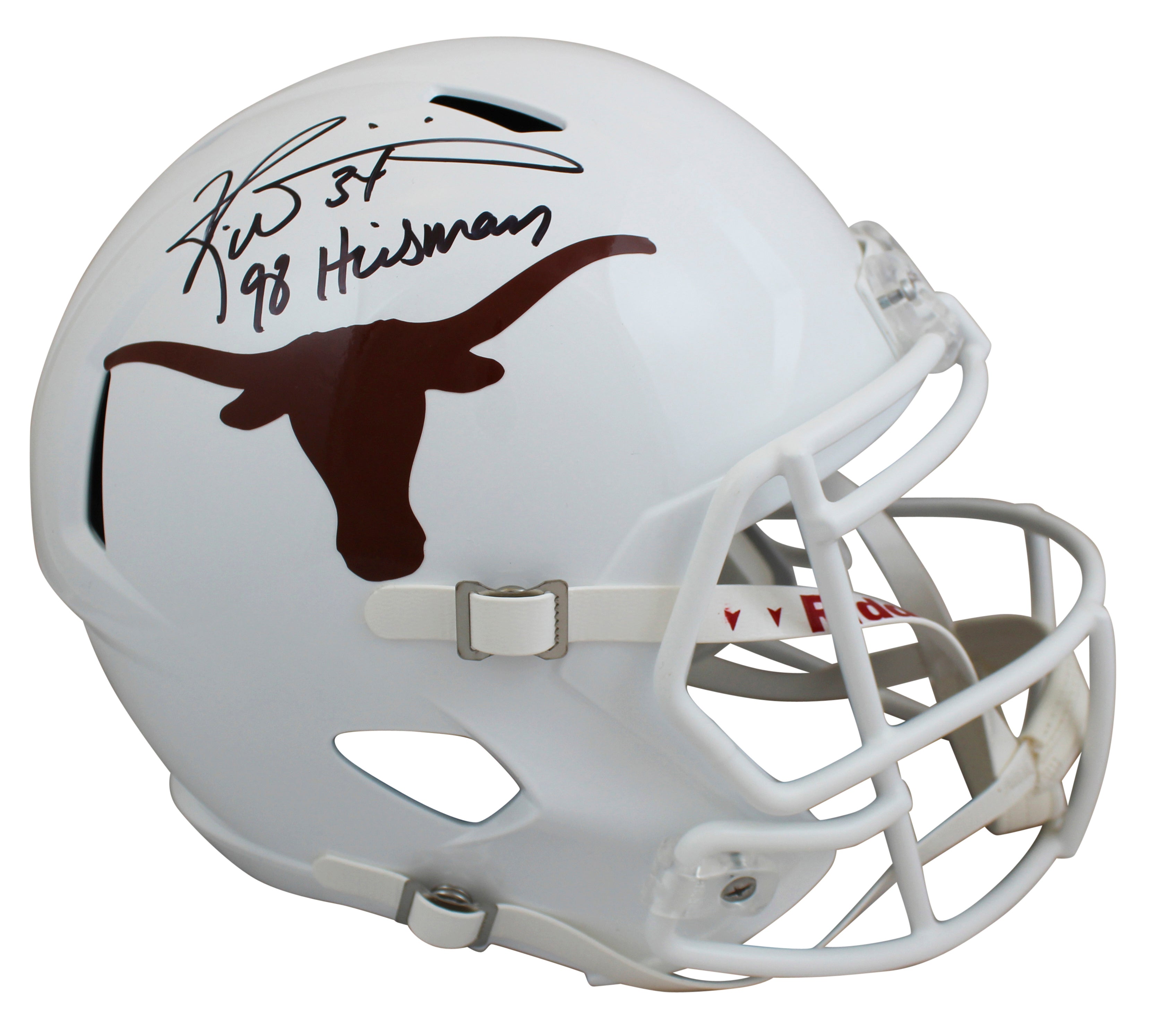 Texas Ricky Williams "98 Heisman" Signed Full Size Speed Rep Helmet  BAS Witness