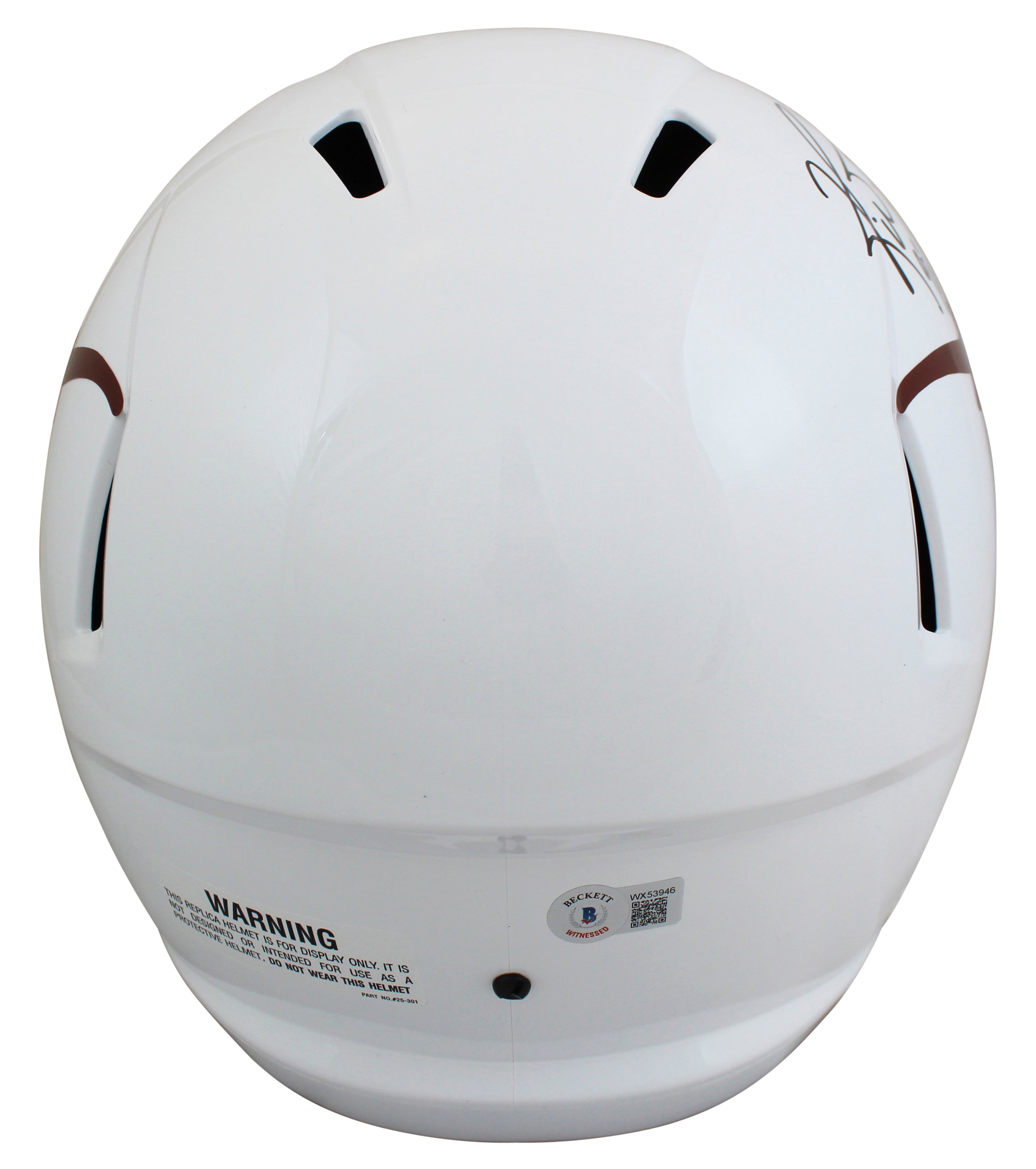 Texas Ricky Williams "98 Heisman" Signed Full Size Speed Rep Helmet  BAS Witness