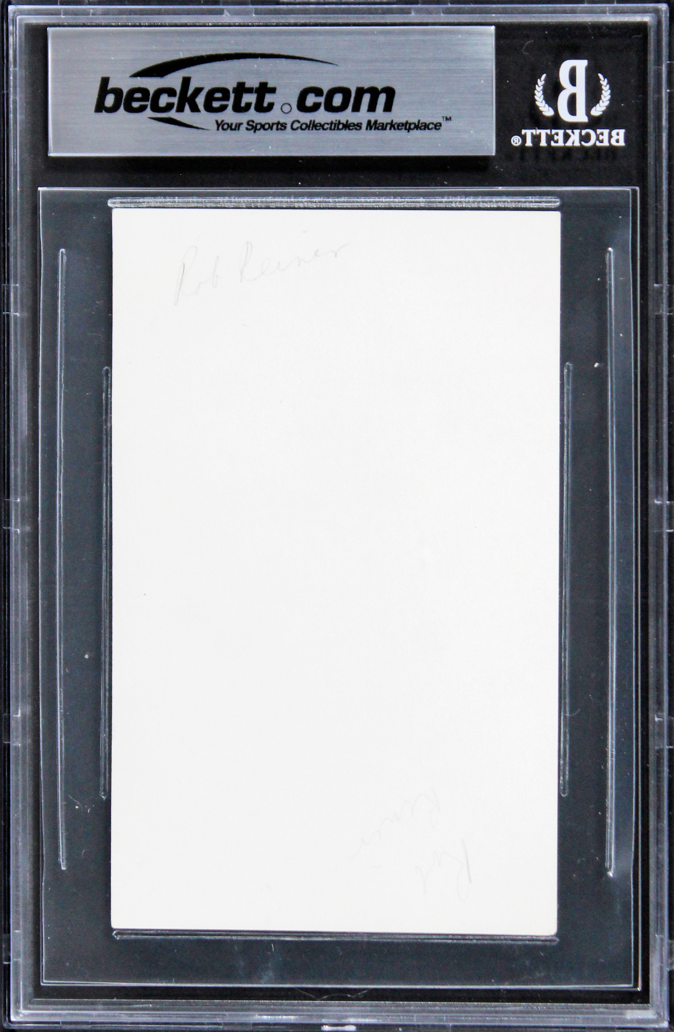 Rob Reiner The Princess Bride Signed 3x5 Index Card Auto Graded 10! BAS Slabbed