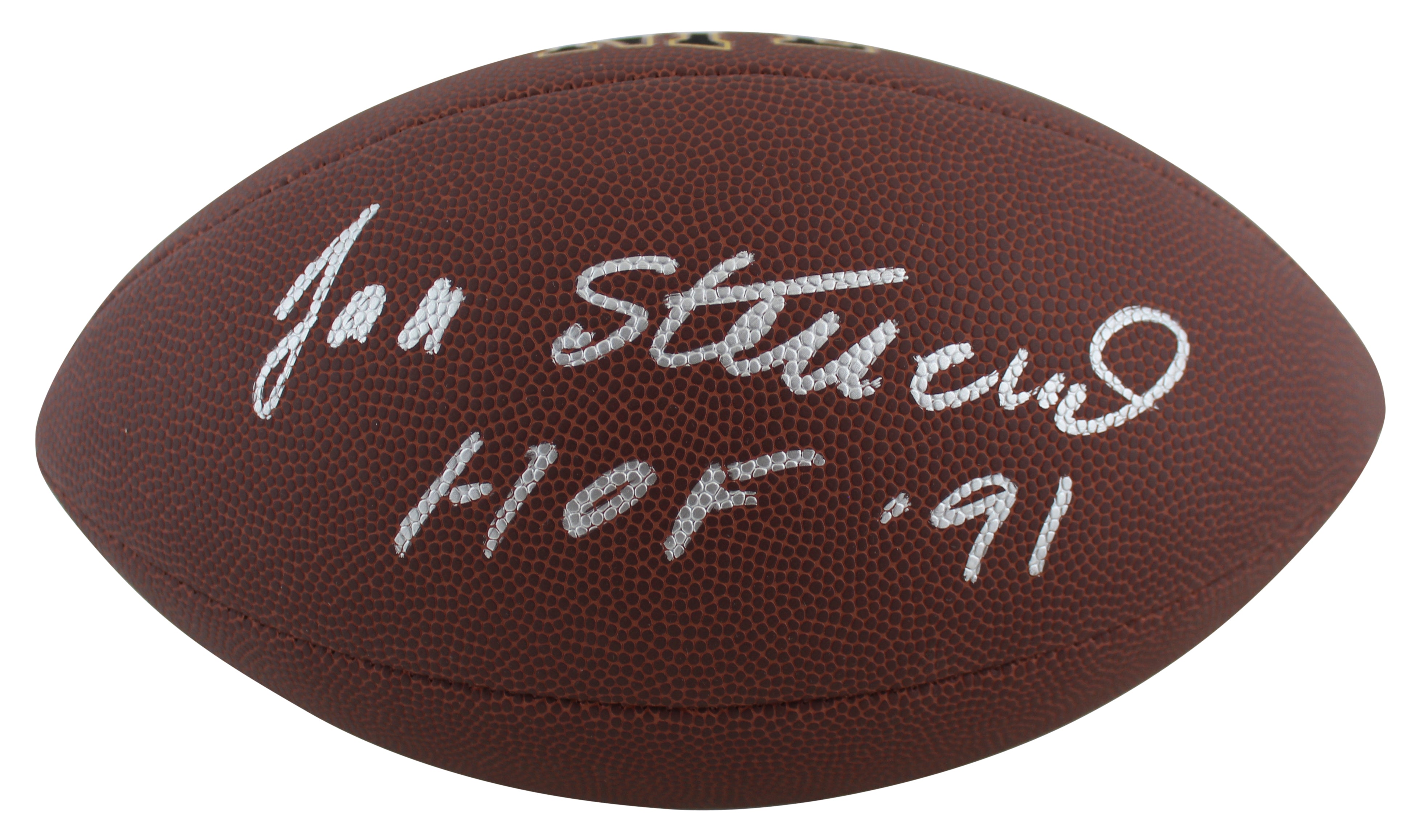 Chiefs Jan Stenerud "HOF 91" Signed Wilson Super Grip Nfl Football BAS Witnessed