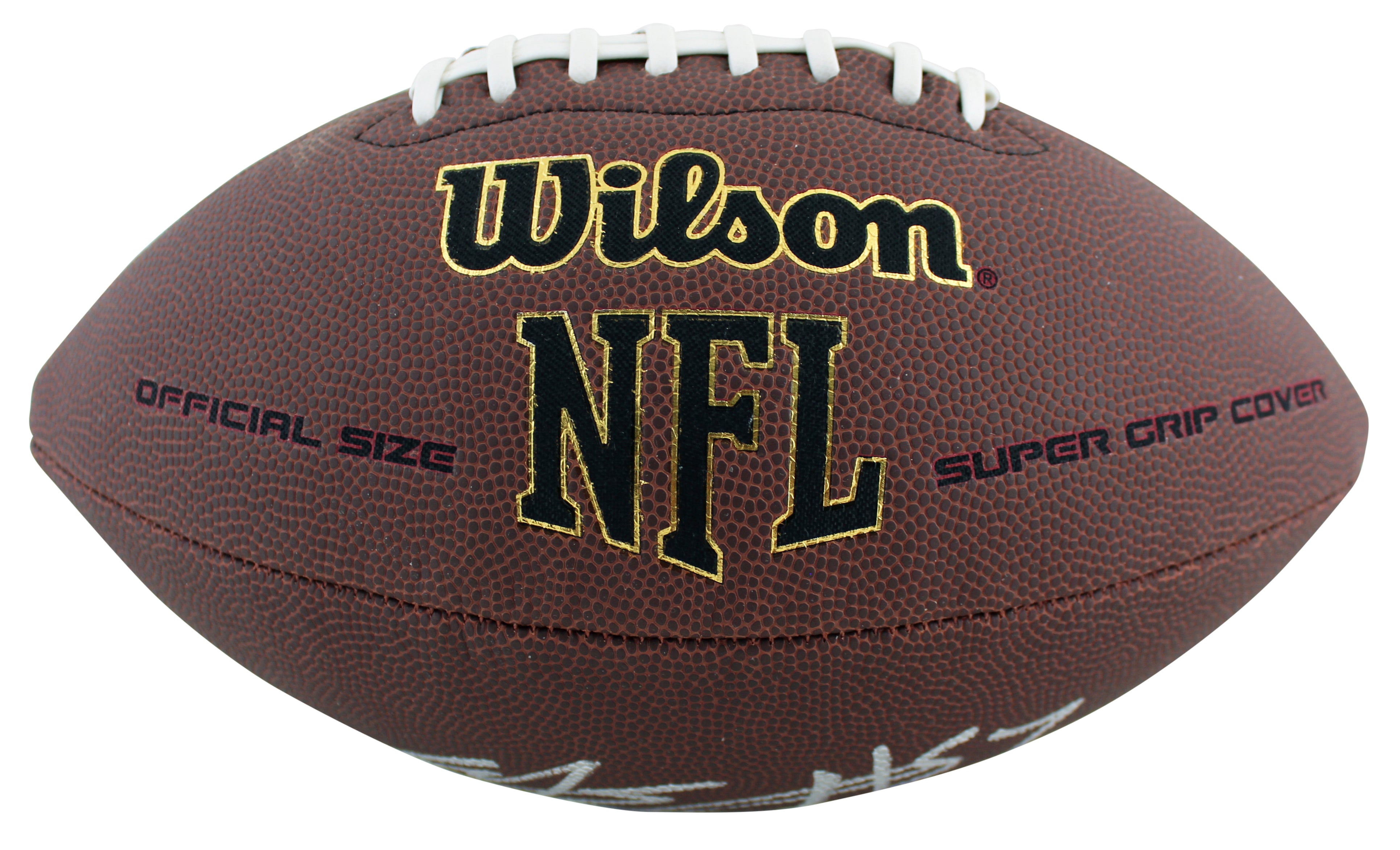 Bills A.J. Epenesa Authentic Signed Wilson Super Grip Nfl Football BAS Witnessed