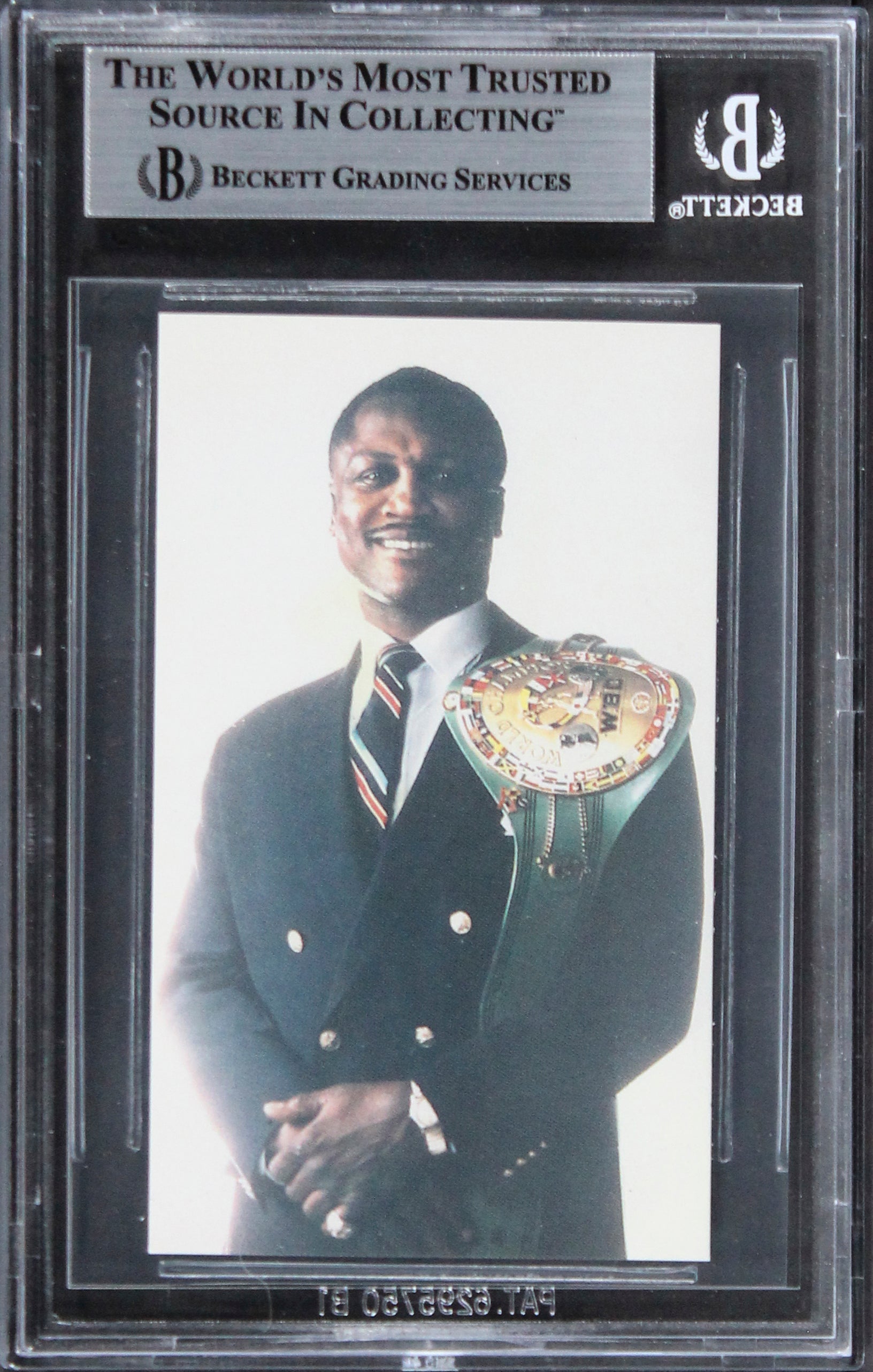 Boxing Joe Fraizer Authentic Signed Business Card Autographed BAS Slabbed 1