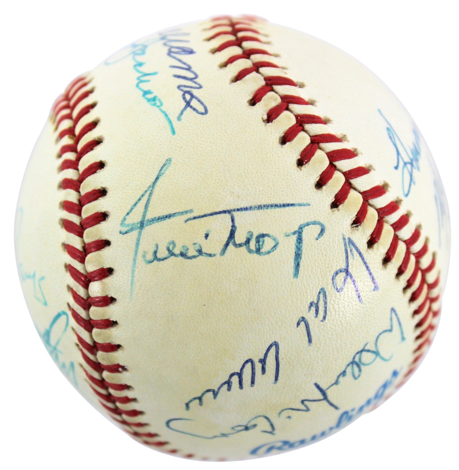 500 Home Run Club (11) Mantle, Williams, Aaron Signed Oal Baseball BAS #Z71356