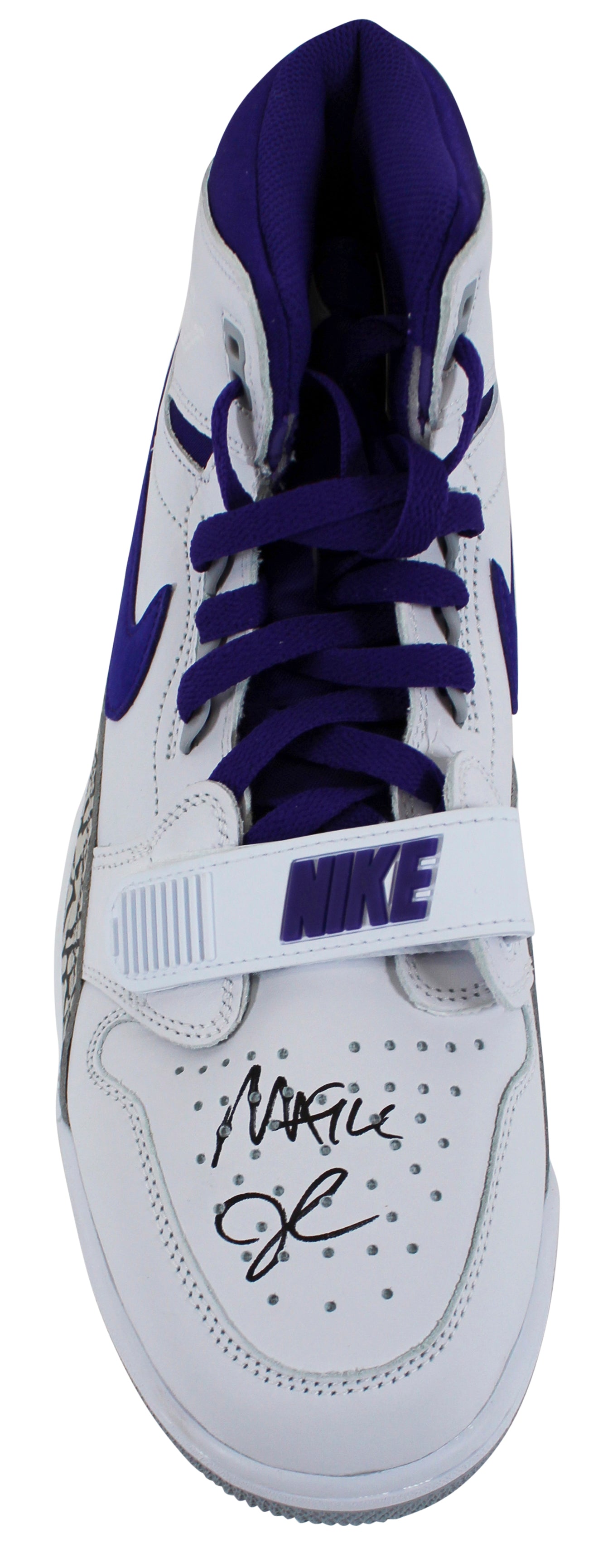 Lakers Magic Johnson Signed 2018 Nike Air Jordan Legacy 312 Shoes BAS Witness 1